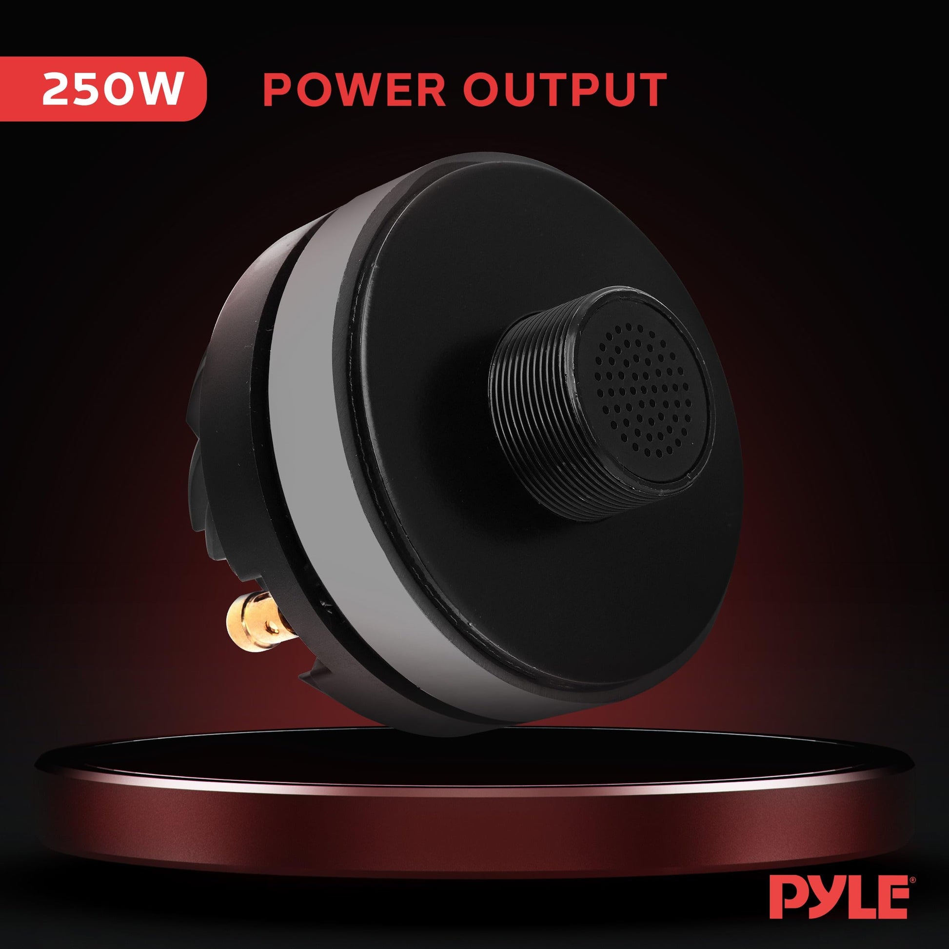 Controlador de Bocina Tweeter Pyle Negro Bobina de Aluminio 1.5 Pulgadas 500W 95dB