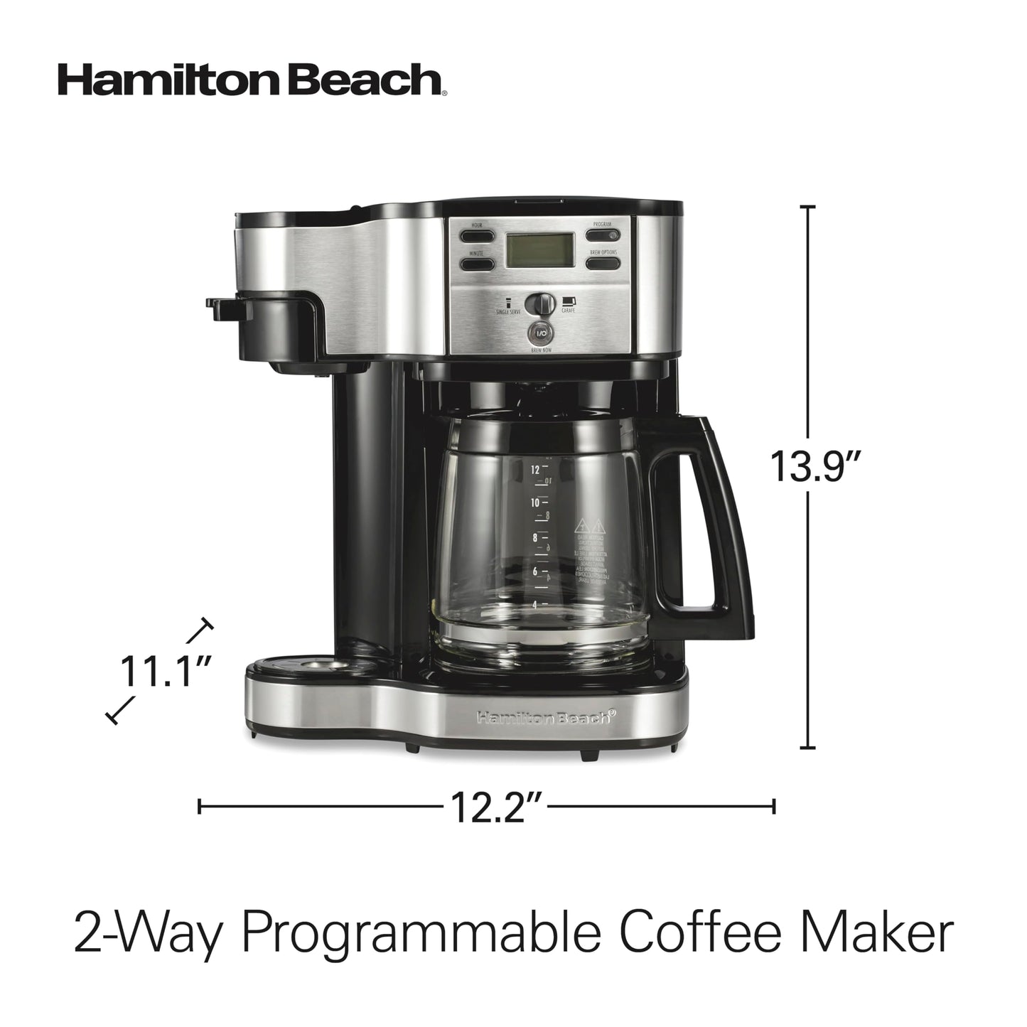 Hamilton Beach - Cafetera y cafetera de una sola porción 49980A de 2 vías