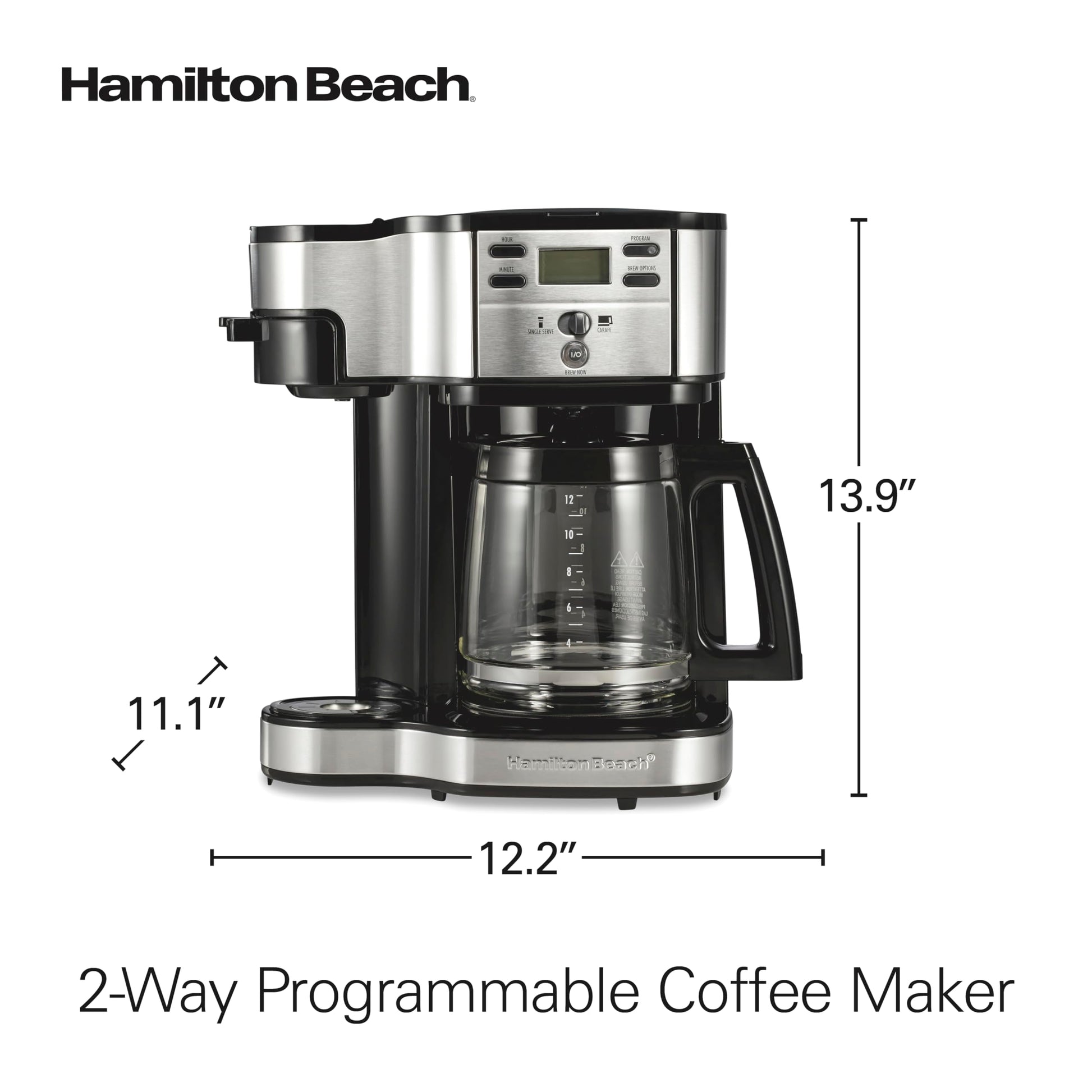 Hamilton Beach - Cafetera y cafetera de una sola porción 49980A de 2 vías