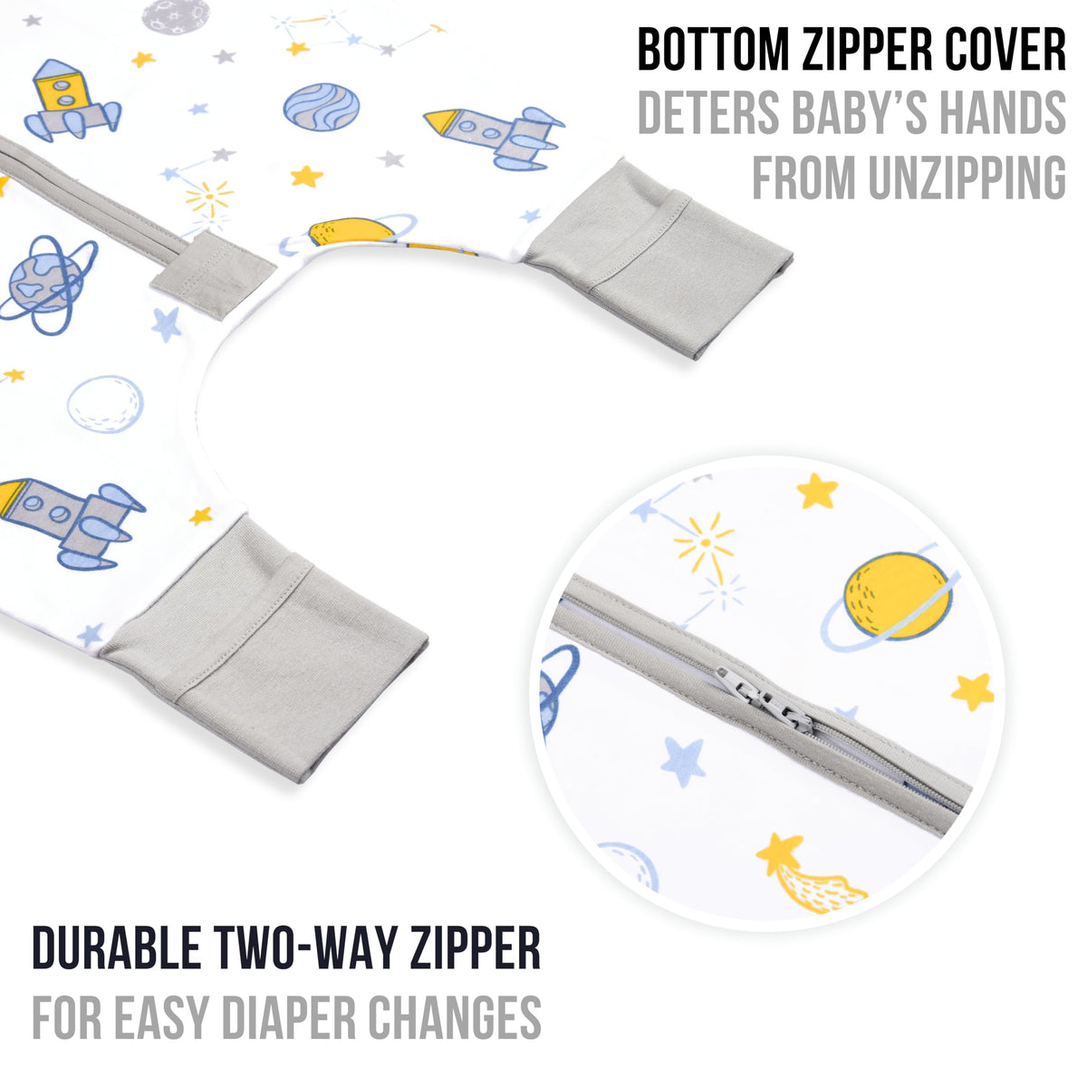 Mama Cheetah Saco de Dormir para Niños con Pies 4T-5T, 1.0 TOG Manta Portátil de Algodón Orgánico para Bebés con Patas, Saco de Dormir para Bebés Caminantes, Saco de Dormir X-Grande para Primeros