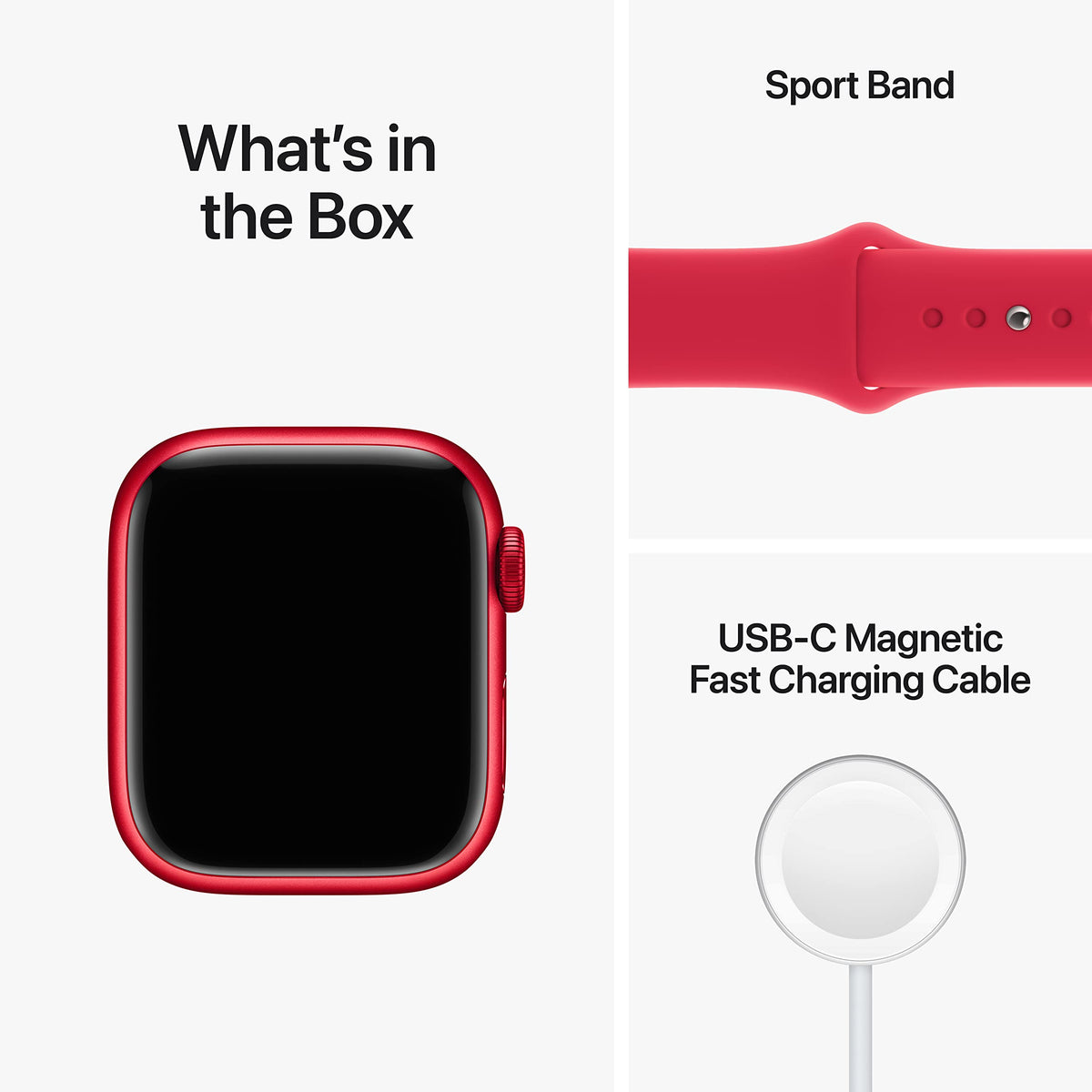 Reloj Inteligente Apple Serie 8 Rojo con Sport Band Reacondicionado