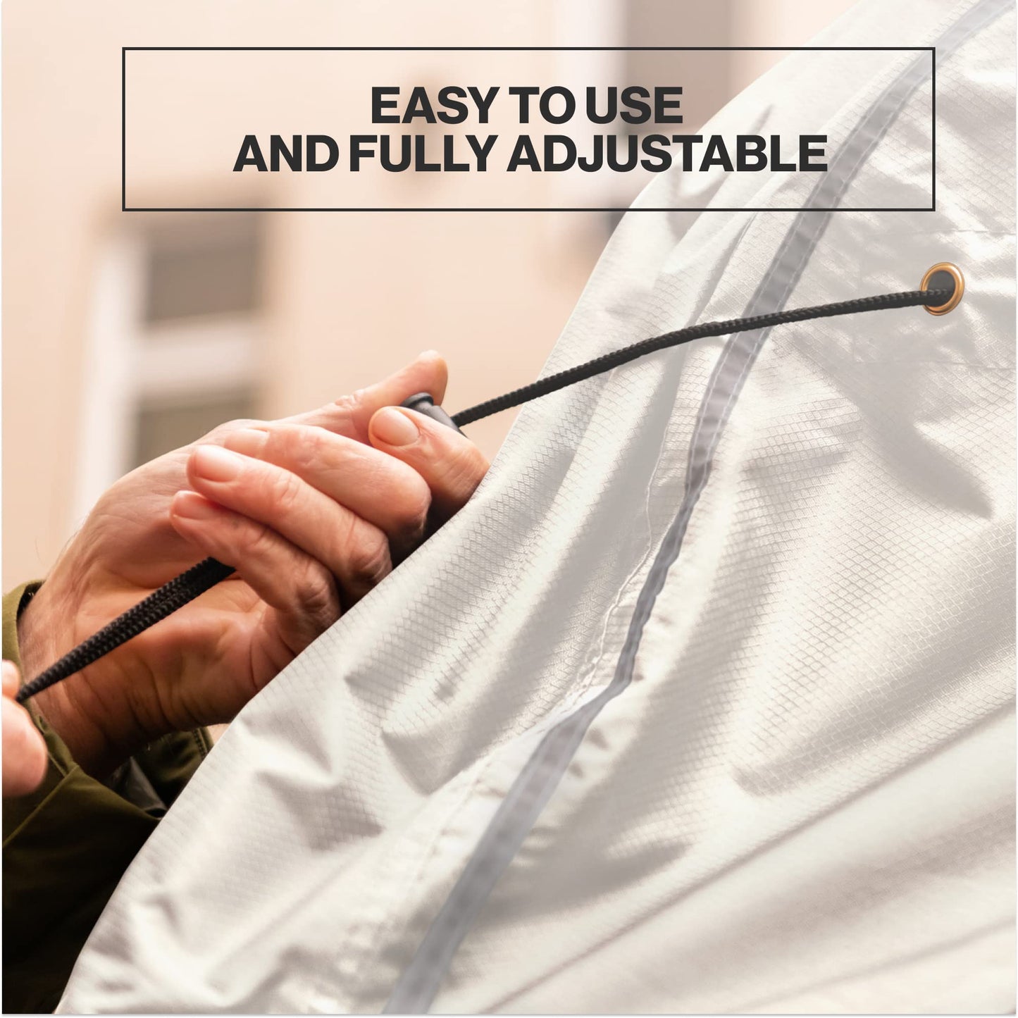 Funda de Bicicleta 300D Gris Talla XL