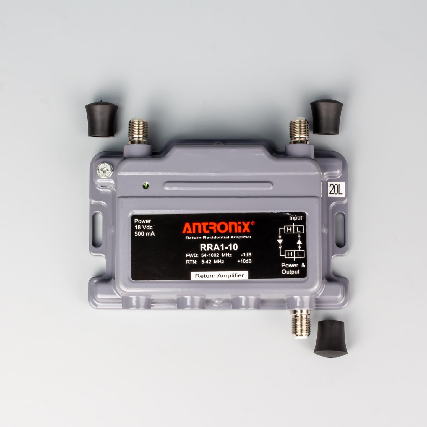 Amplificador Coaxial Antronix RRA1 10 dB CATV Retorno