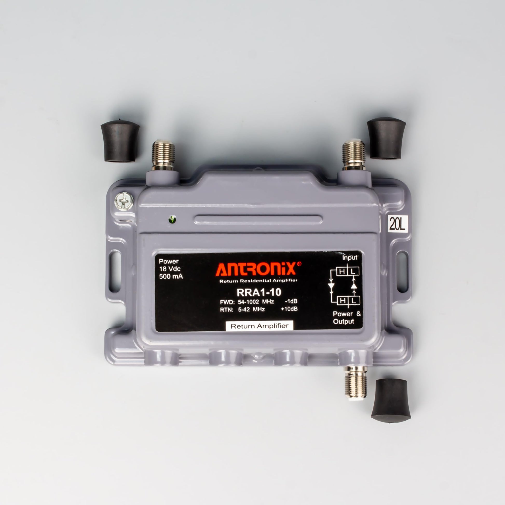 Amplificador Coaxial Antronix RRA1 10 dB CATV Retorno