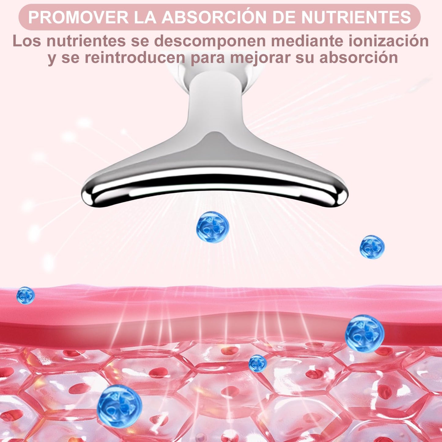 Spardar Masajeador Facial, Estirar Levantar la Piel Masajeador de Vibración
