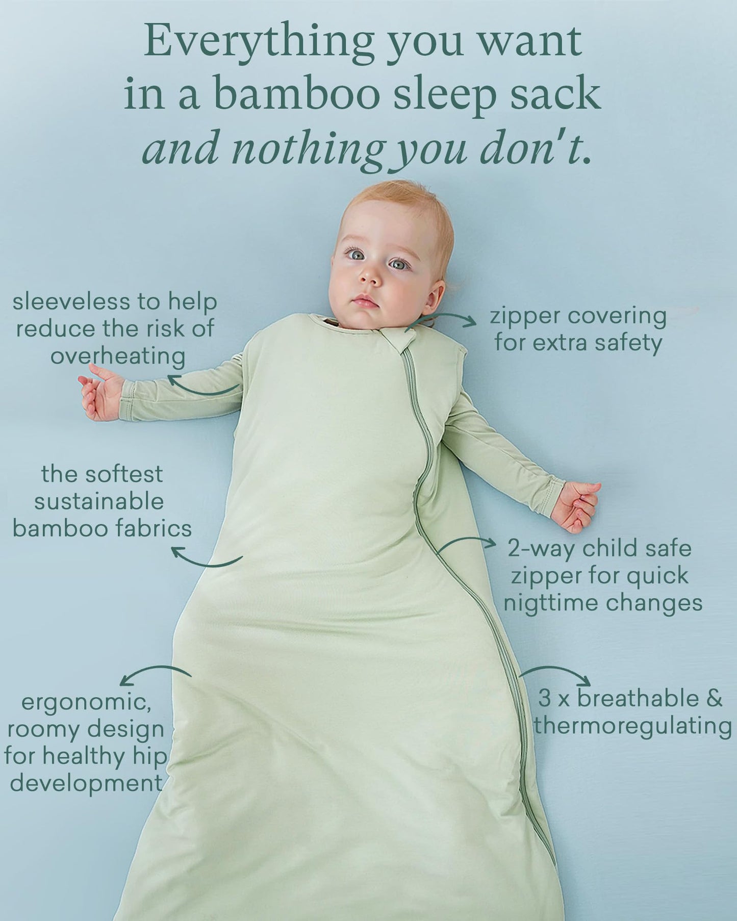 PurComfy Saco de Dormir Supersuave 1.0 TOG, Saco de Dormir Premium de Viscosa de Bambú para Bebé, Saco de Dormir con Cremallera Segura de 2 Vías 0-3 Meses (Rosado)
