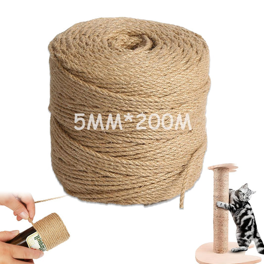 Cuerda Trenzada YRGFCCC Yute Resistente para Manualidades y Jardinería