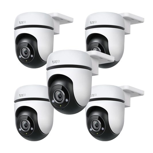 Kit de Cámaras TP-Link IP Smart WiFi Domo IR Blancas con Detección de Movimiento y Notificaciones para Exteriores