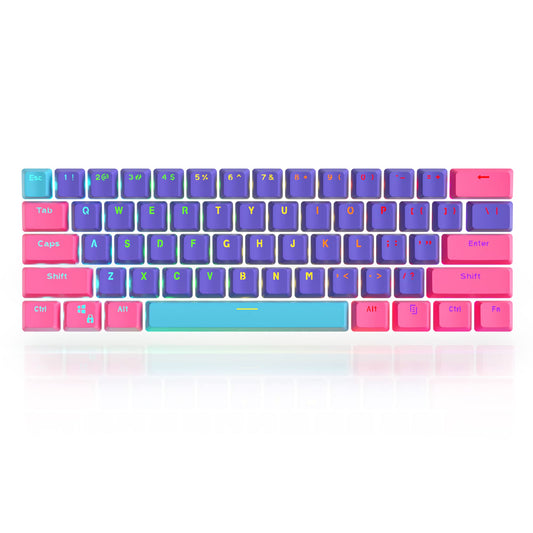 Juego de Teclas Mecánicas GTSP PBT Morado para Ducky One 2 Mini 60 Porciento