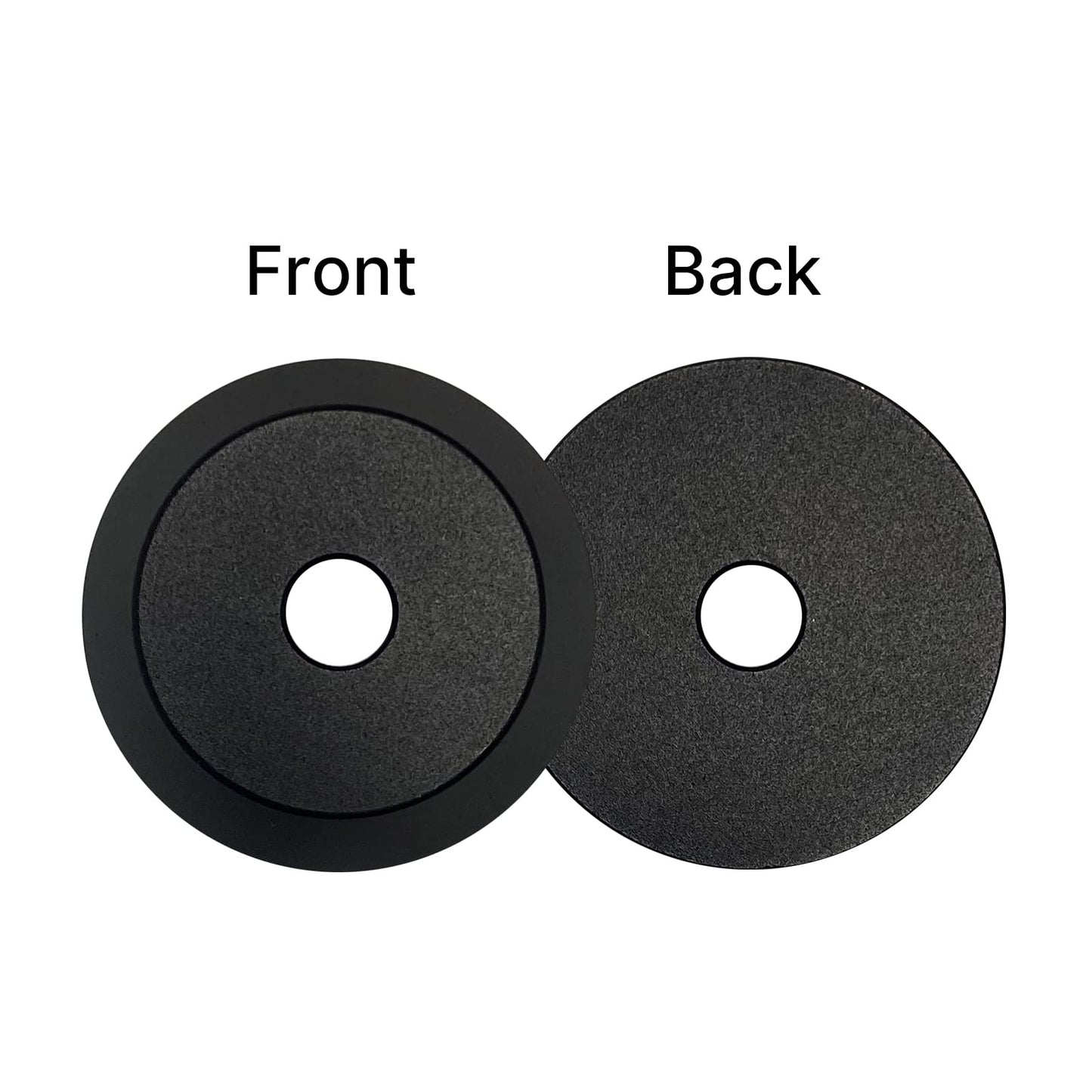 45 RPM Adapter Solid Aluminum 7 Inch Vinyl Record Dome 45 Adapter for Turntables (Black)