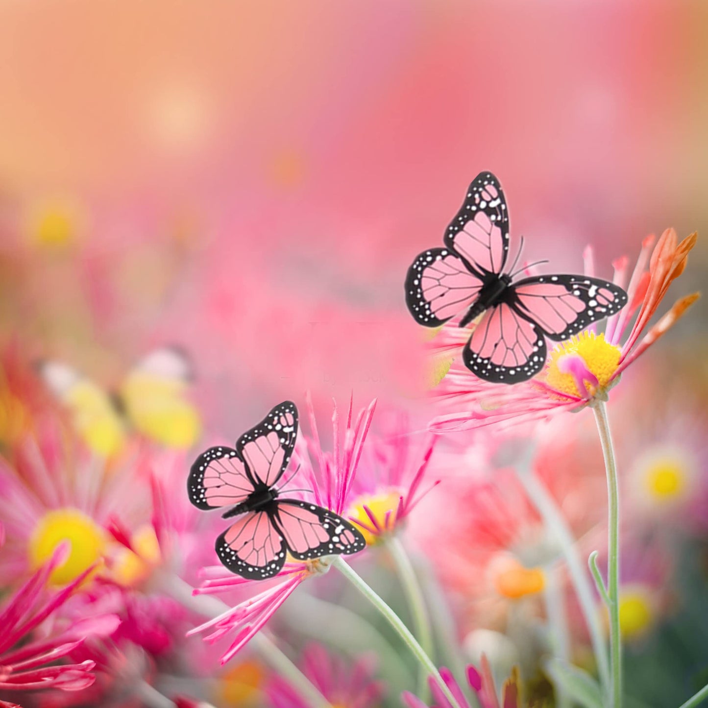Pegatinas de pared con mariposas 3D, decoración magnética artificial, decoración de fiesta, habitación o cuarto de bebé, calcomanía de pared