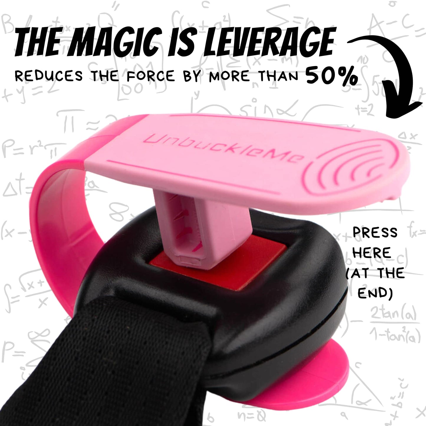 UnbuckleMe - Herramienta de liberación de hebilla de asiento de coche, ayuda fácil de abrir para artritis, uñas largas, niños mayores, empujador de botones para bebés, niños pequeños, asientos