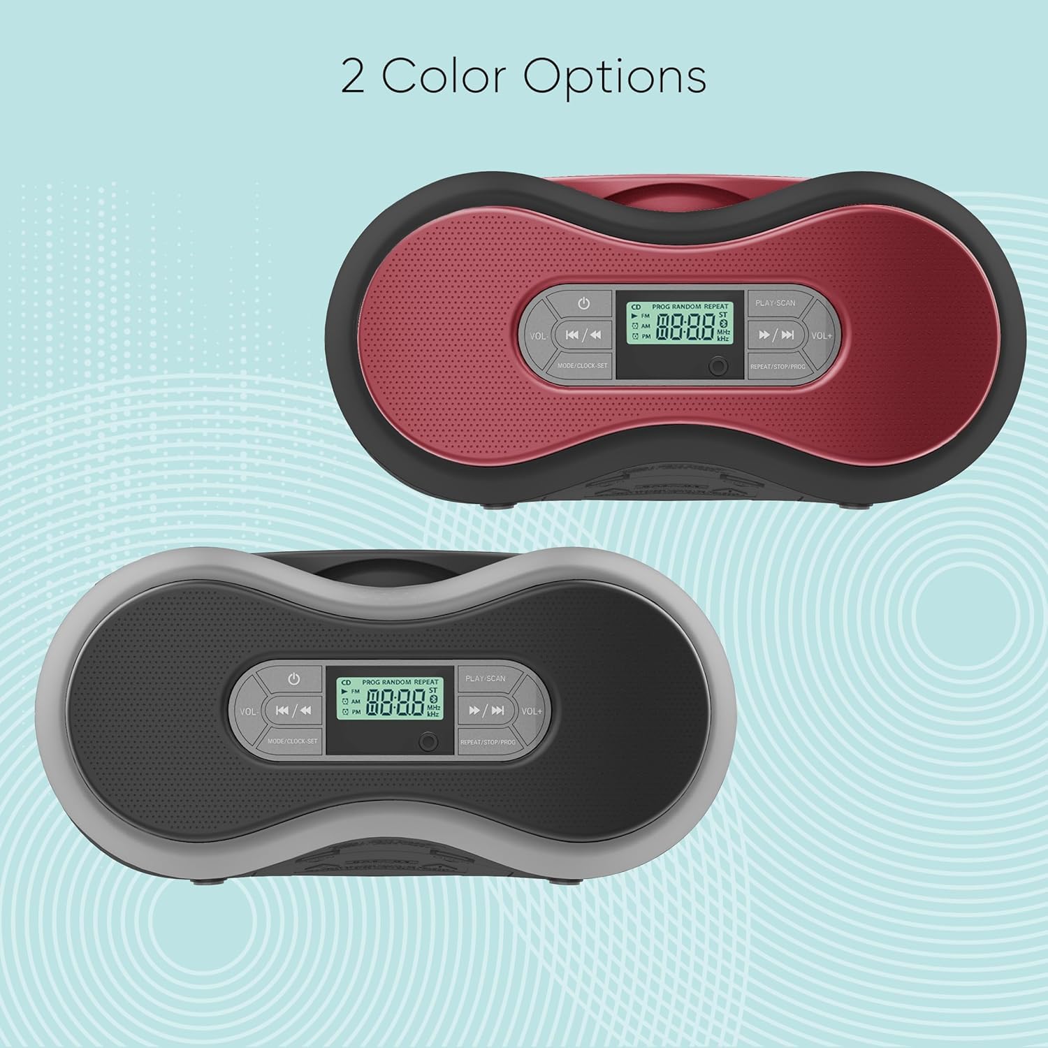 Core Innovations - Caja de CD portátil con Bluetooth con radio FM digital