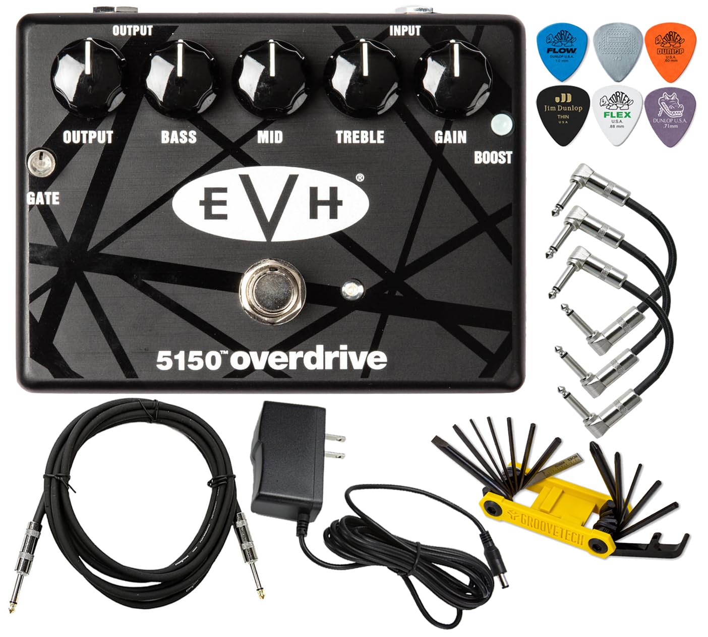 Pedal de Efectos de Guitarra Eléctrica MXR EVH5150 con Interruptor de Refuerzo y Puerta de Ruido