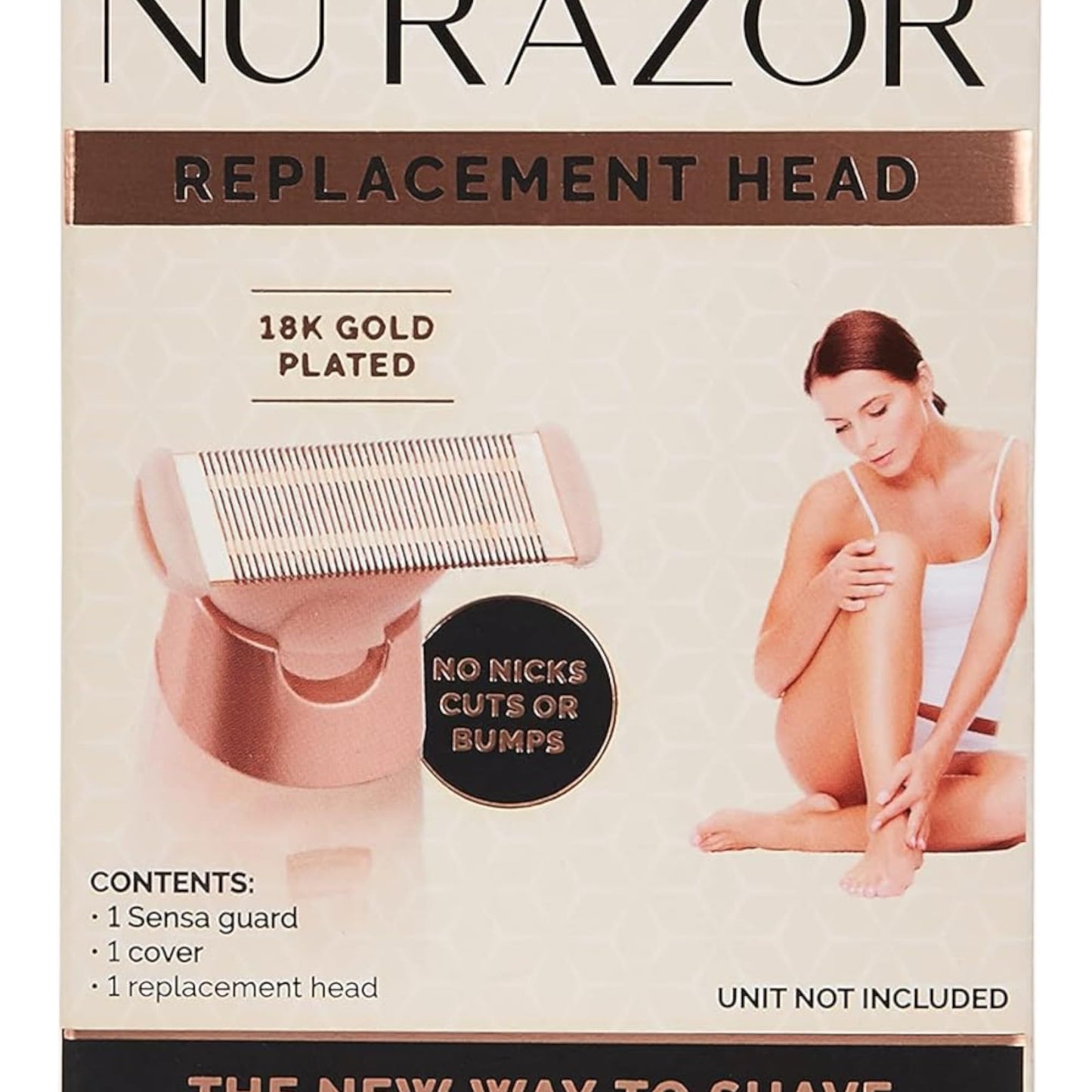 Finishing Touch Flawless Nu Razor - Cuchilla de repuesto, color oro rosa