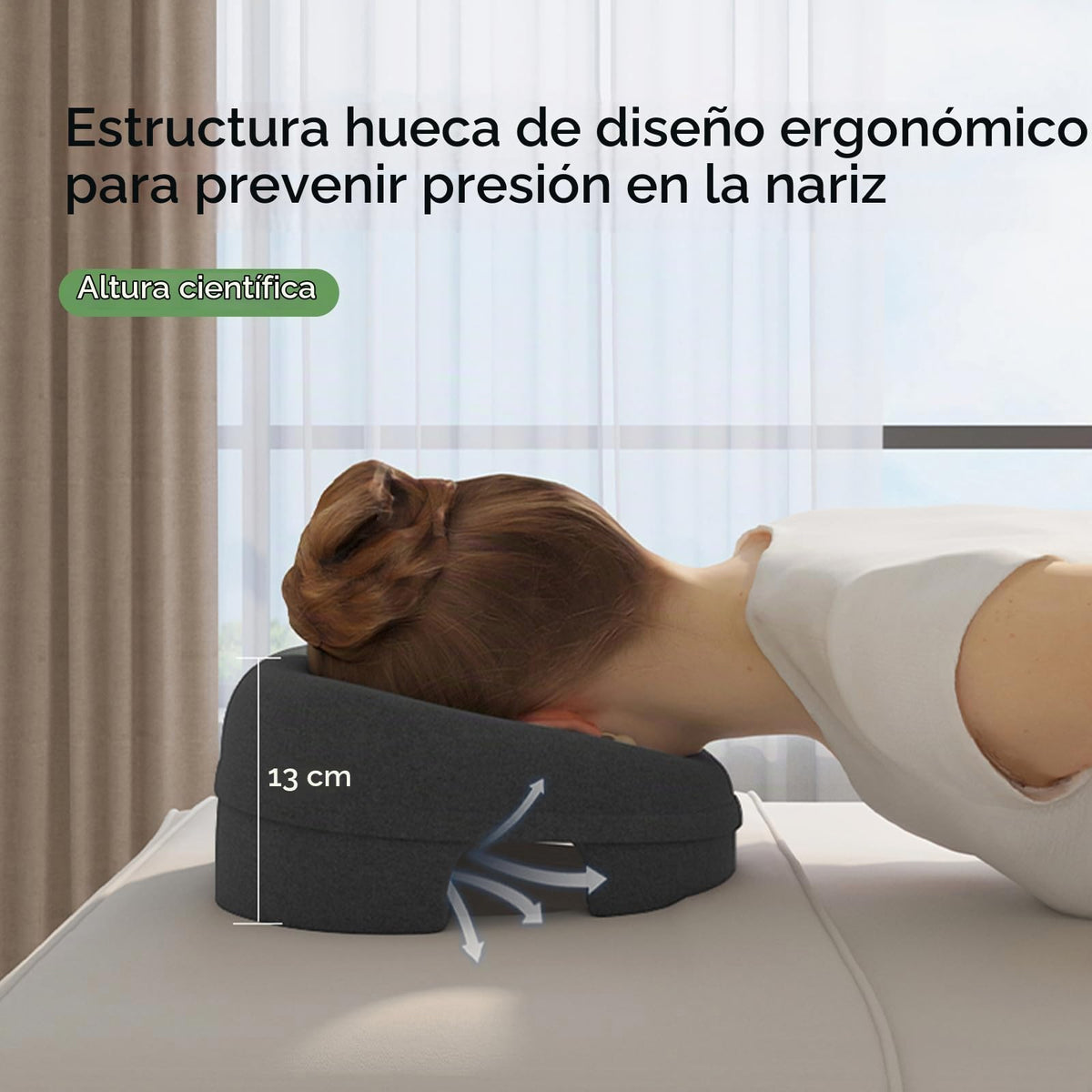 Almohada Facial UTJZIB Azul para Masaje y Recuperación Postcirugía Ocular