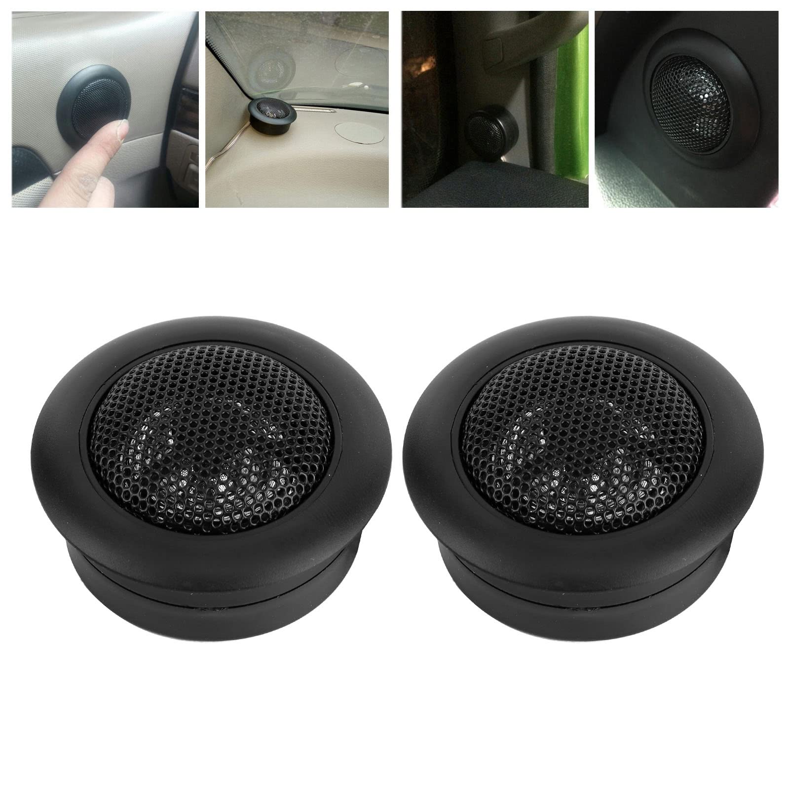 Keenso 2 Piezas Altavoz de Sonido para Automóvil,120 W 2k-22kHz Universal de Alta Potencia Tweeters para Auto