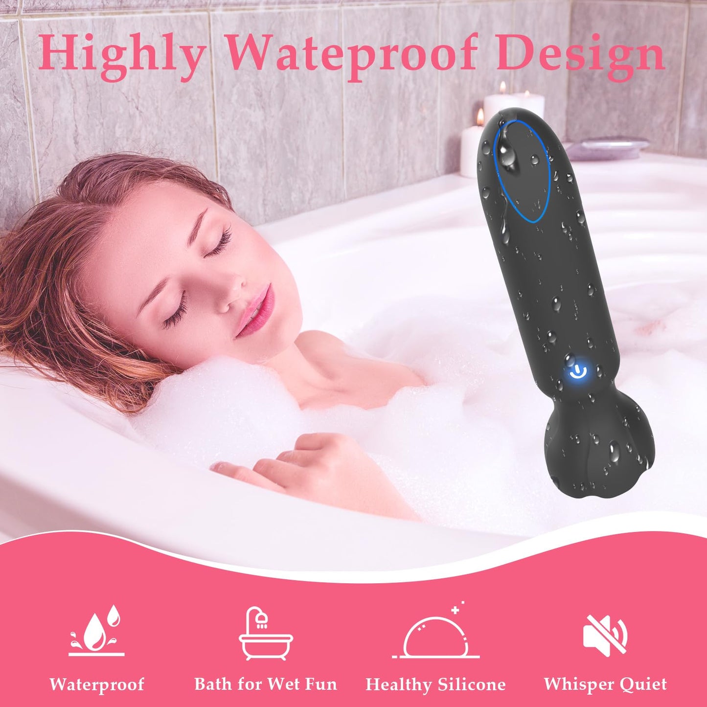AXIVUX Mini Vibrador Bala Para Adultos: Vibradores Controlados Por App, Juguetes Sexuales Femeninos Con 9 Modos De Vibración, Consolador Con Efecto Lápiz Labial Para El Punto G Y El Clítoris, Vibrador