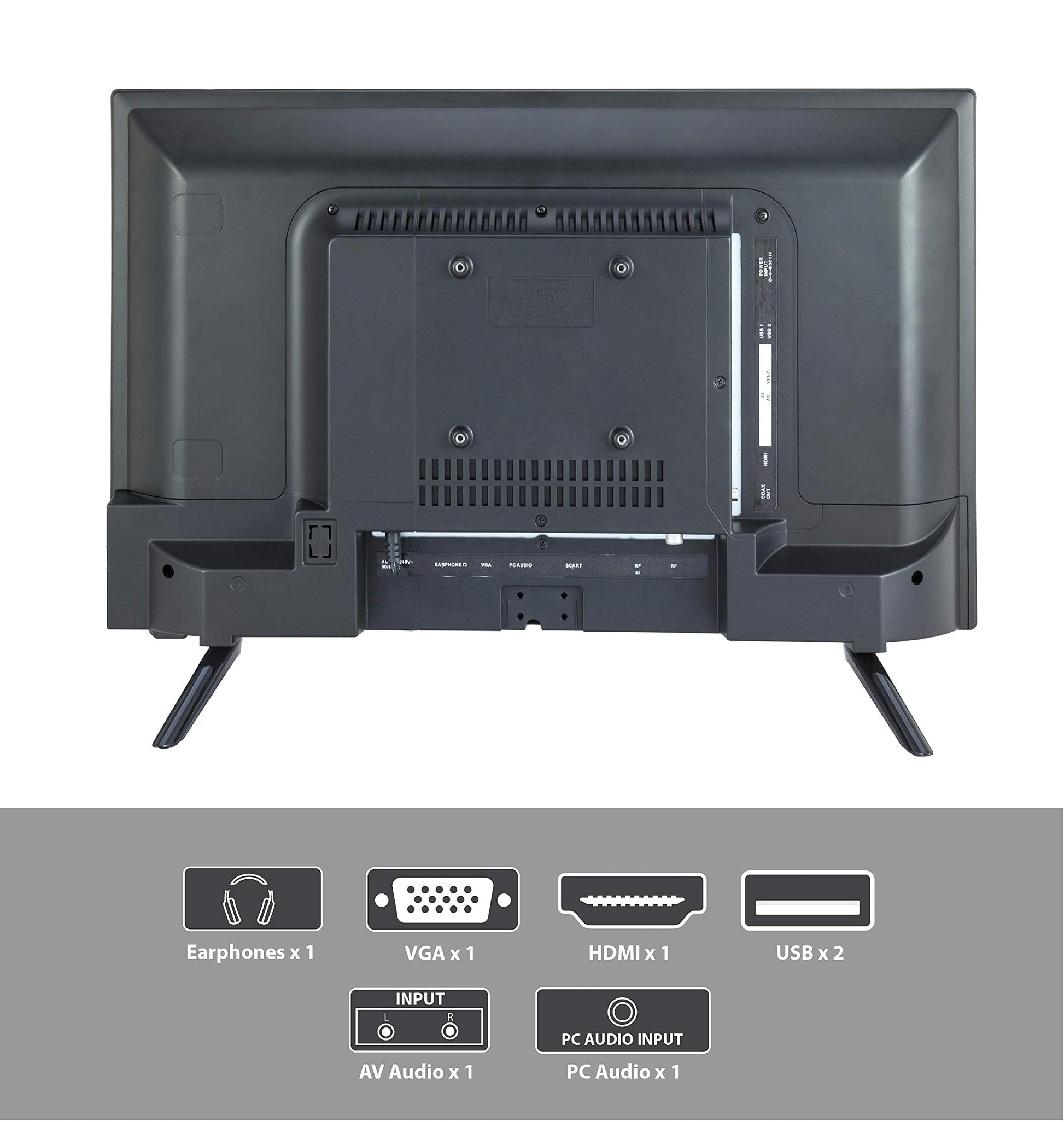 HDTV 1080p LED SuperSonic Widescreen 24 Pulgadas HDMI USB Compatible AC/DC