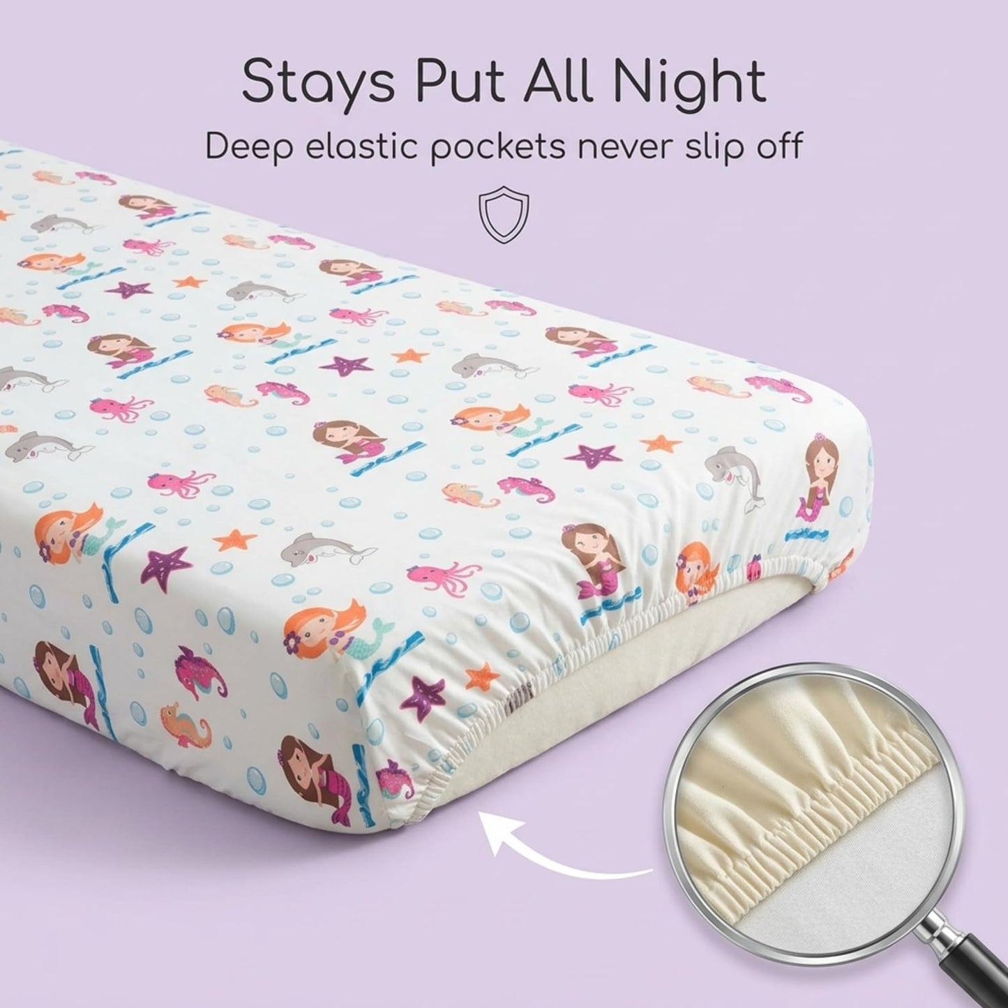 EVERYDAY KIDS Juego de sábanas y fundas de almohada para niños pequeños, juego de sábanas de microfibra suave y transpirable