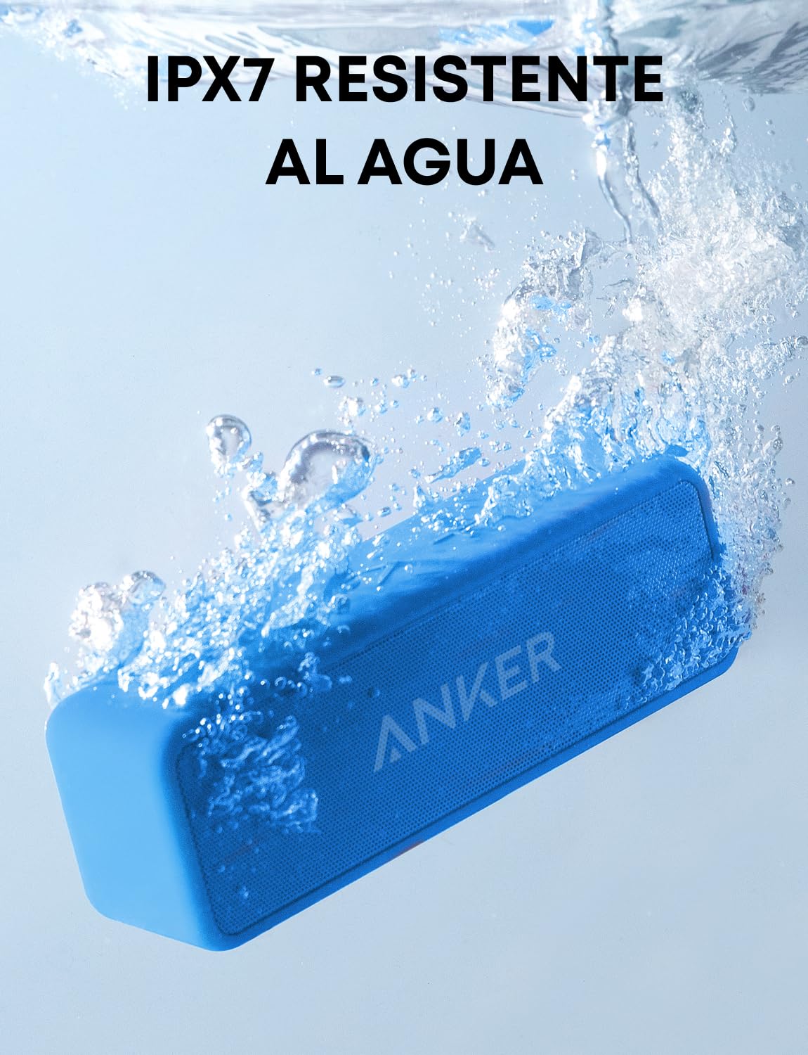 Soundcore Anker 2 Bocina Bluetooth Potente, batería de 24 Horas, protección contra el Agua IPX7, Graves enormes con Dos Controladores de Graves