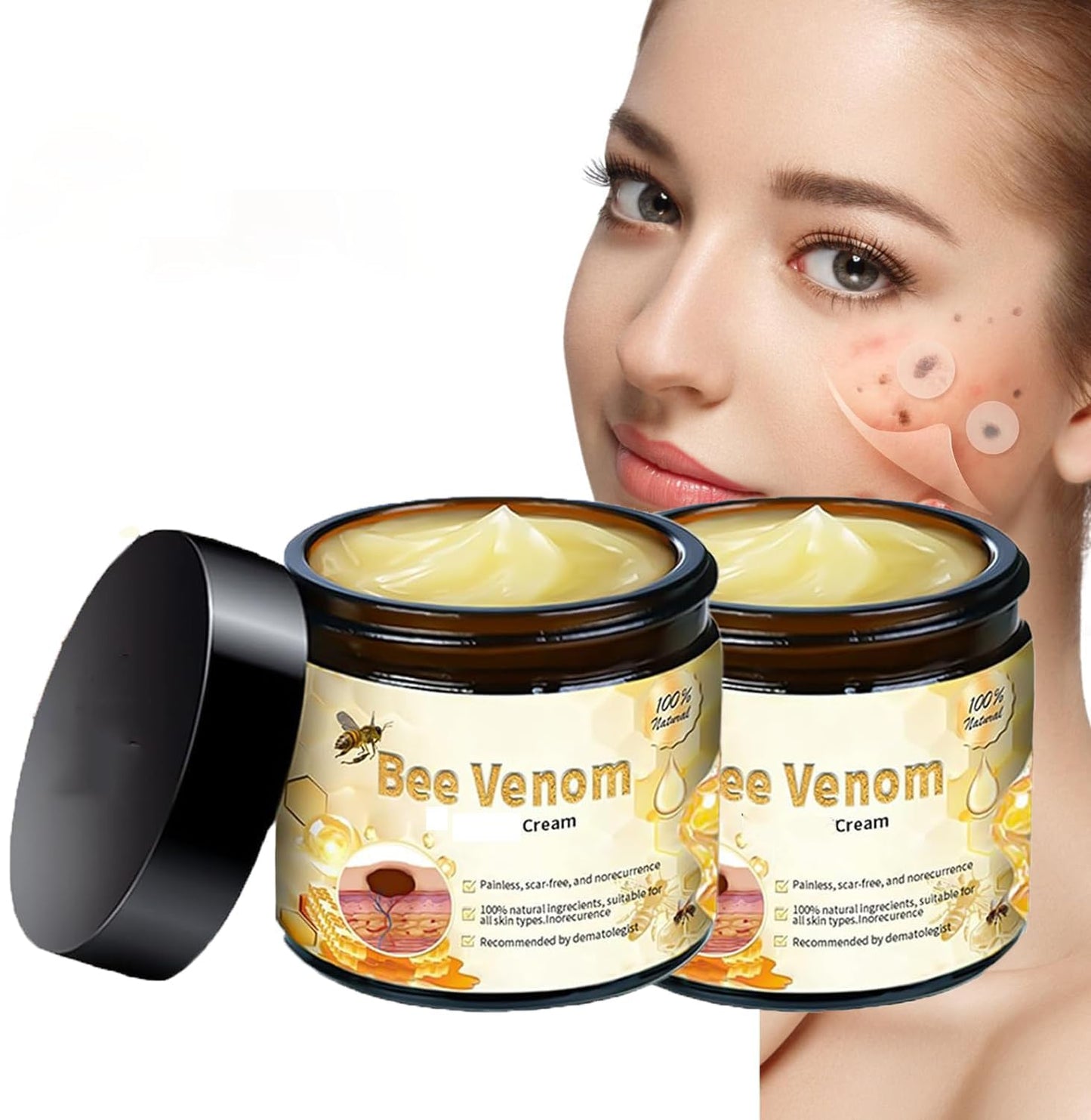 Beef Tallow For Skin,Cebo De Res Para La Cara, Crema De Cebo De Res Con Balsamo De Miel (2PCS)