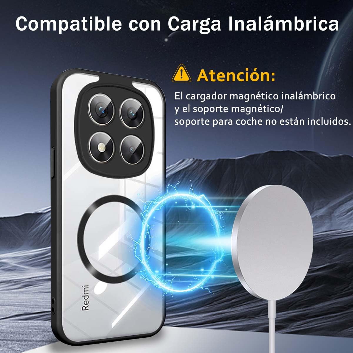 DABUNA YC Funda para Xiaomi Poco X7 5G y Redmi Note 14 Pro 4G y Redmi Note 14 Pro 5G Case, Protectora de Cámara Anticaída Ultra Delgada Cover, Anti-Amarillo Transparente Carcasa