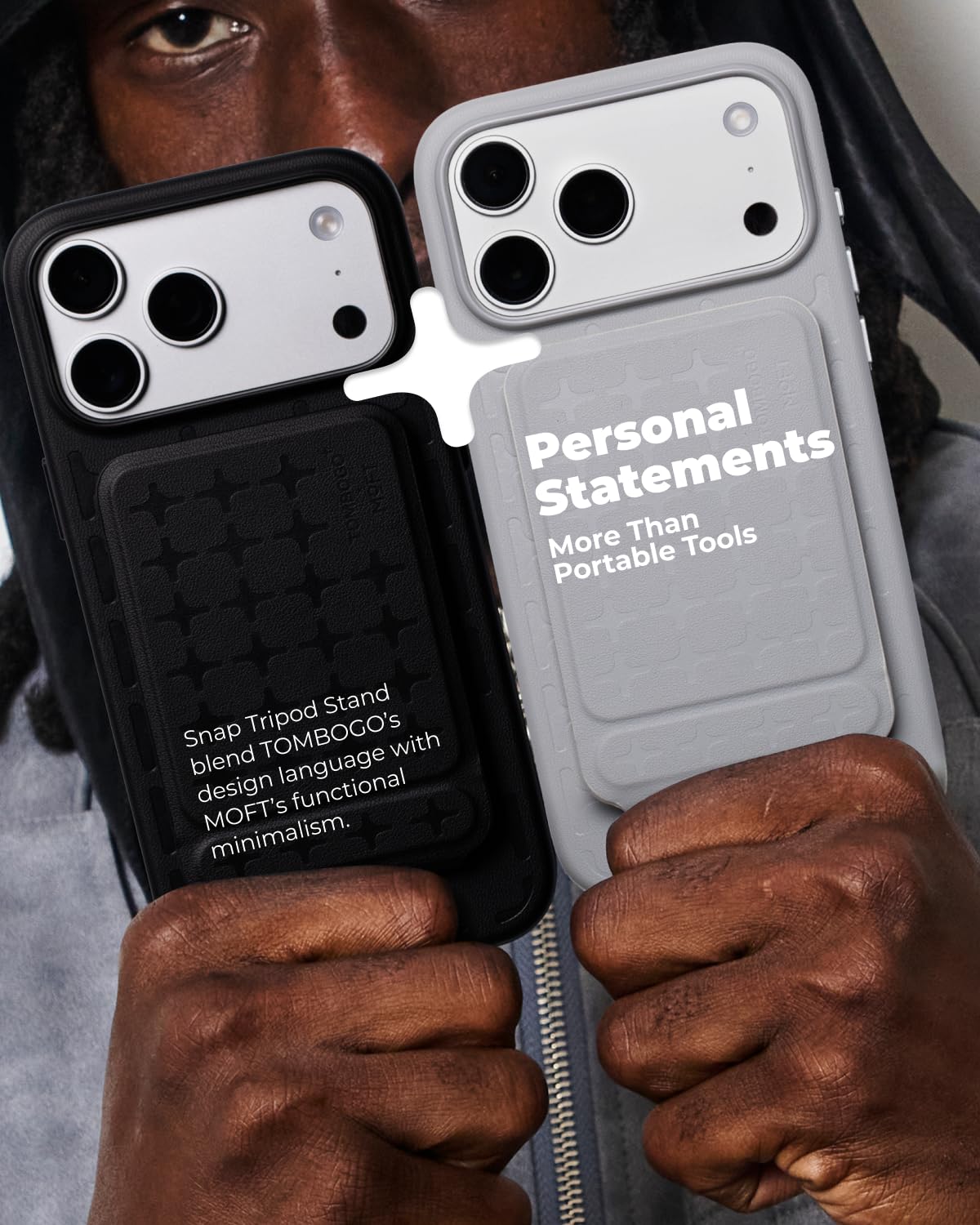 Trípode para Teléfono MOFT Negro Azabache Multiángulo y Portátil para iPhone
