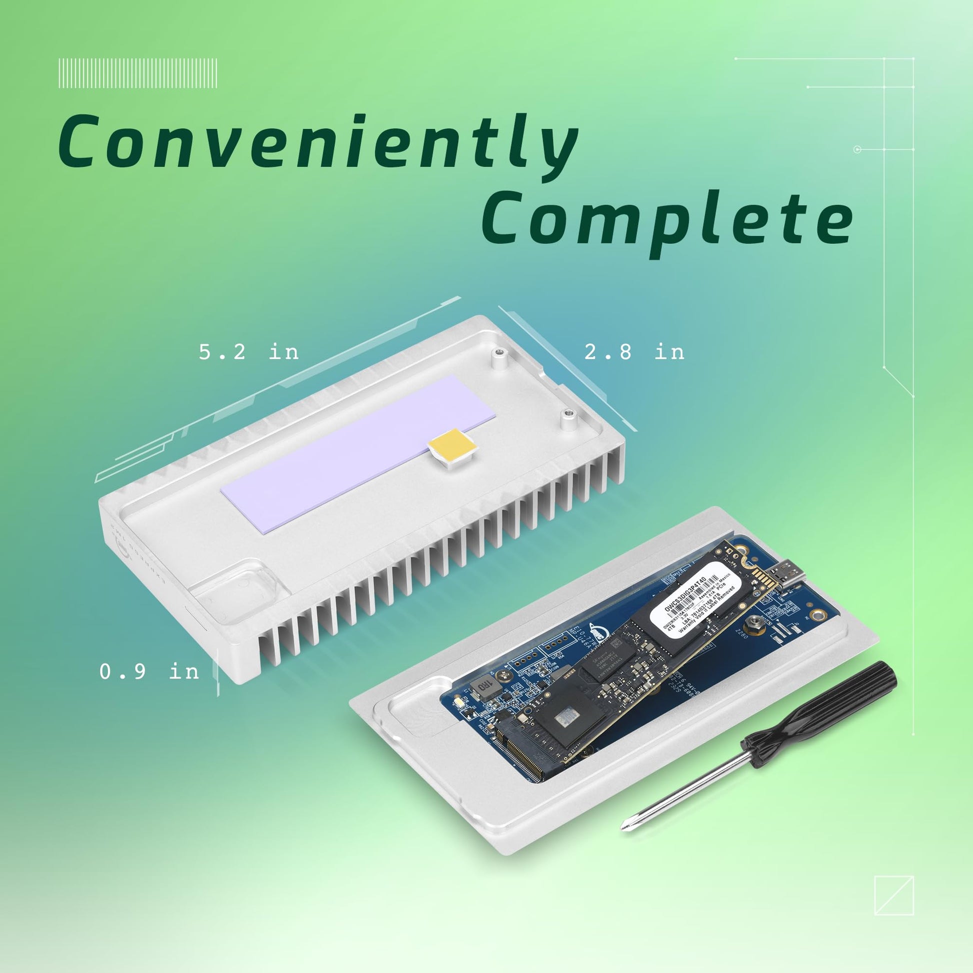 SSD Externa OWC 2TB USB-C Thunderbolt NVMe Ultra Rápida Aluminio