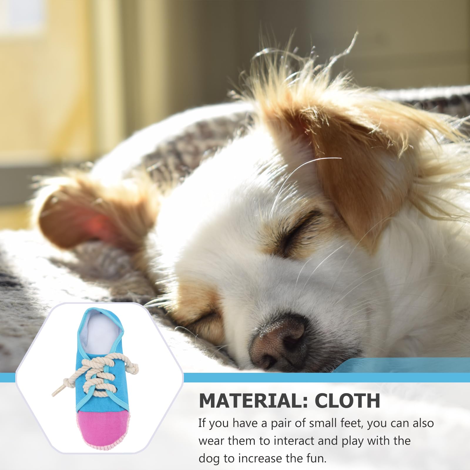 Kisangel 1 Pc Zapatillas de Mascotas de Juguete Zapatos de Perro de Juguete Juguetes para Masticar Mascotas Juguetes para Perros pequeños Juguete Creativo para Perros Juguete para Perros