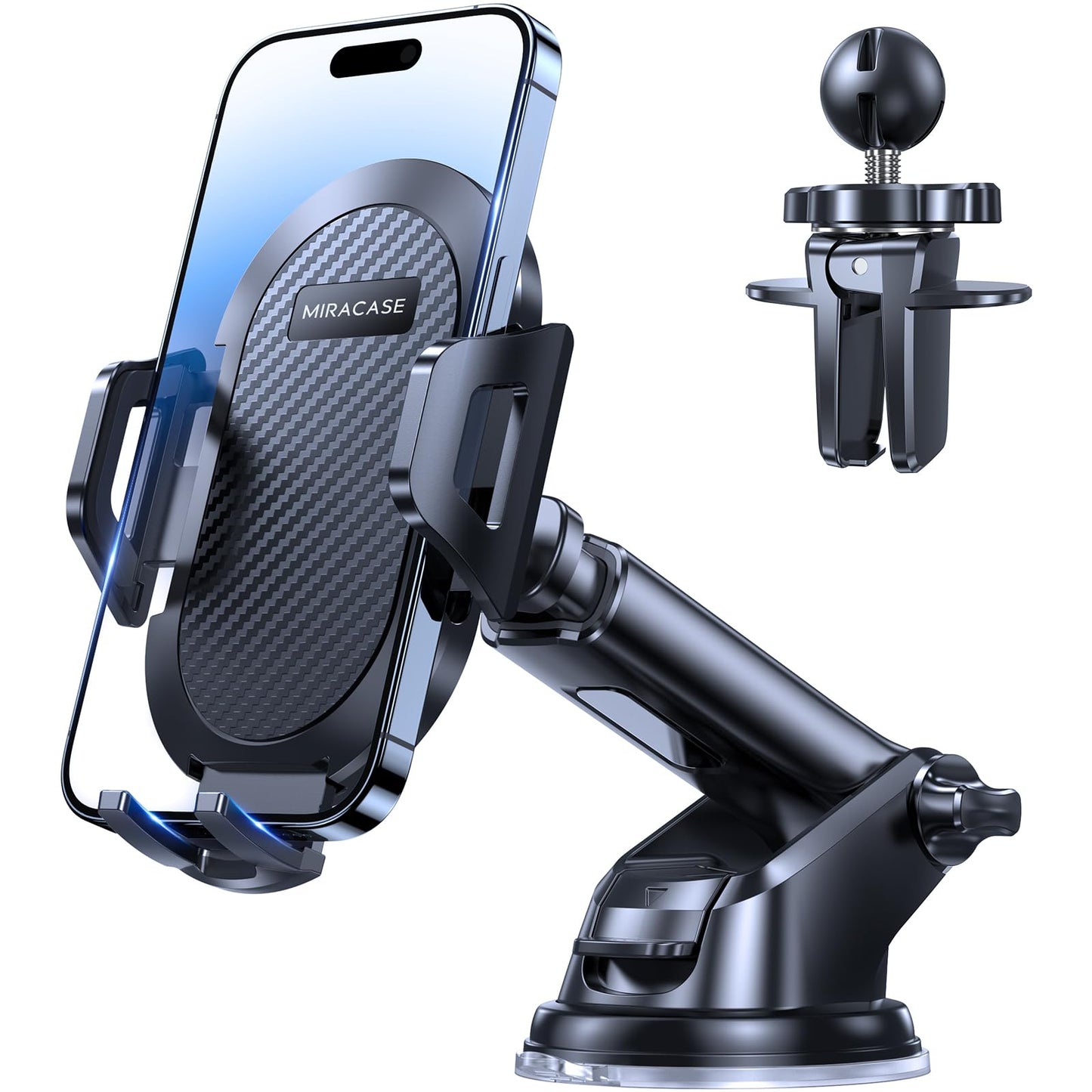 Soporte Celular Miracase Negro 3 en 1 para Automóvil