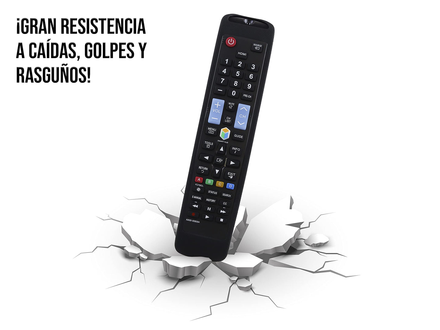 Funda Silicon para Control Samsung Bn59 Smart TV Case Protector (Black)