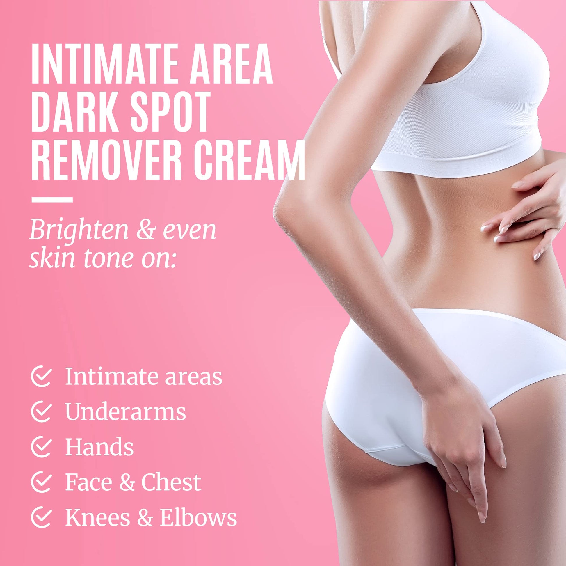 Divine Derriere Intimate Skin Lightening Gel for Body, Face, Bikini and Sensitive Areas - Skin Whitening Cream Contains Mulberry Extract, Arbutin, B-White Peptide 30ml / 1 oz.