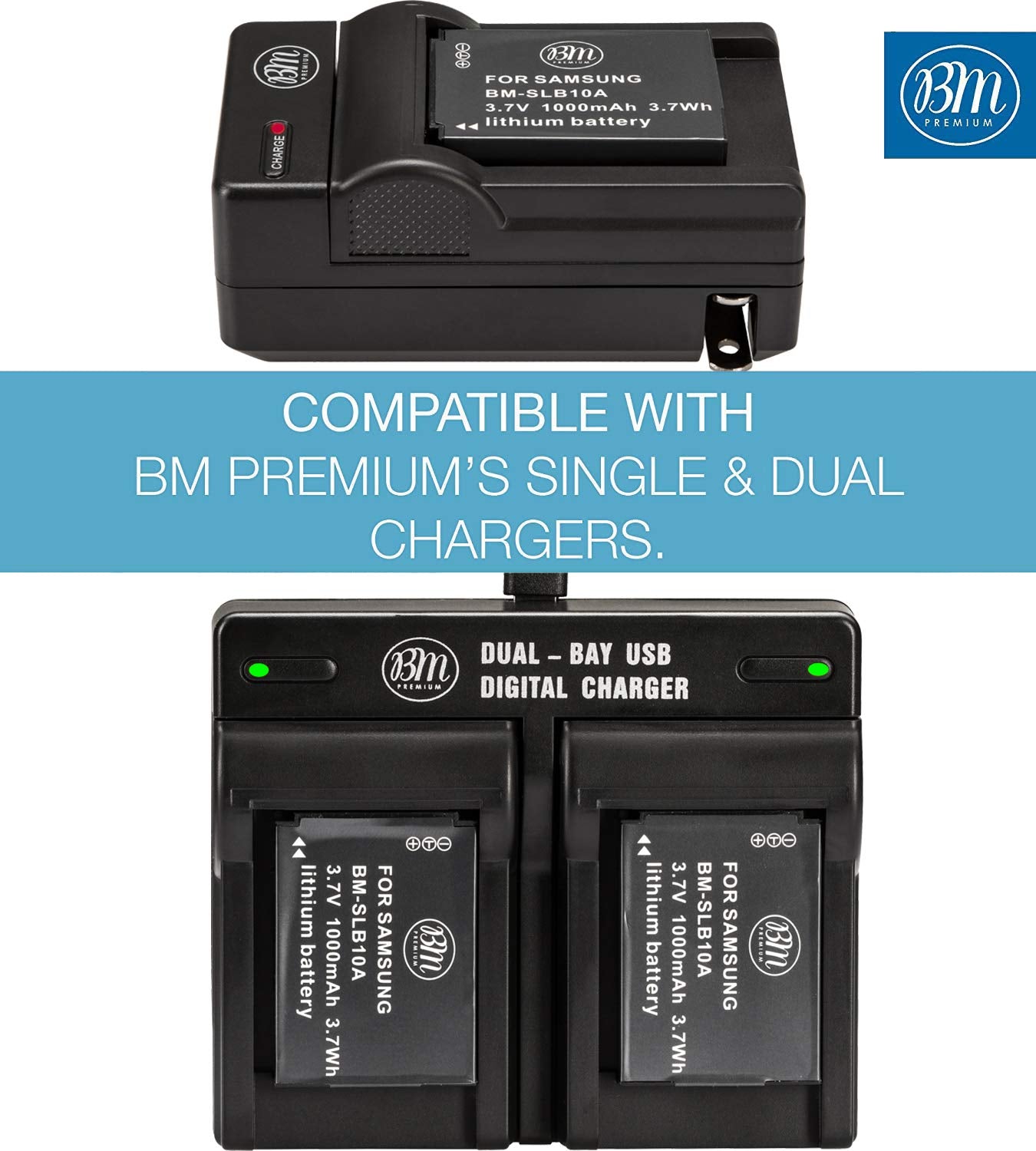 Batería Digital SLB-10A para Cámara Samsung 2 Pack