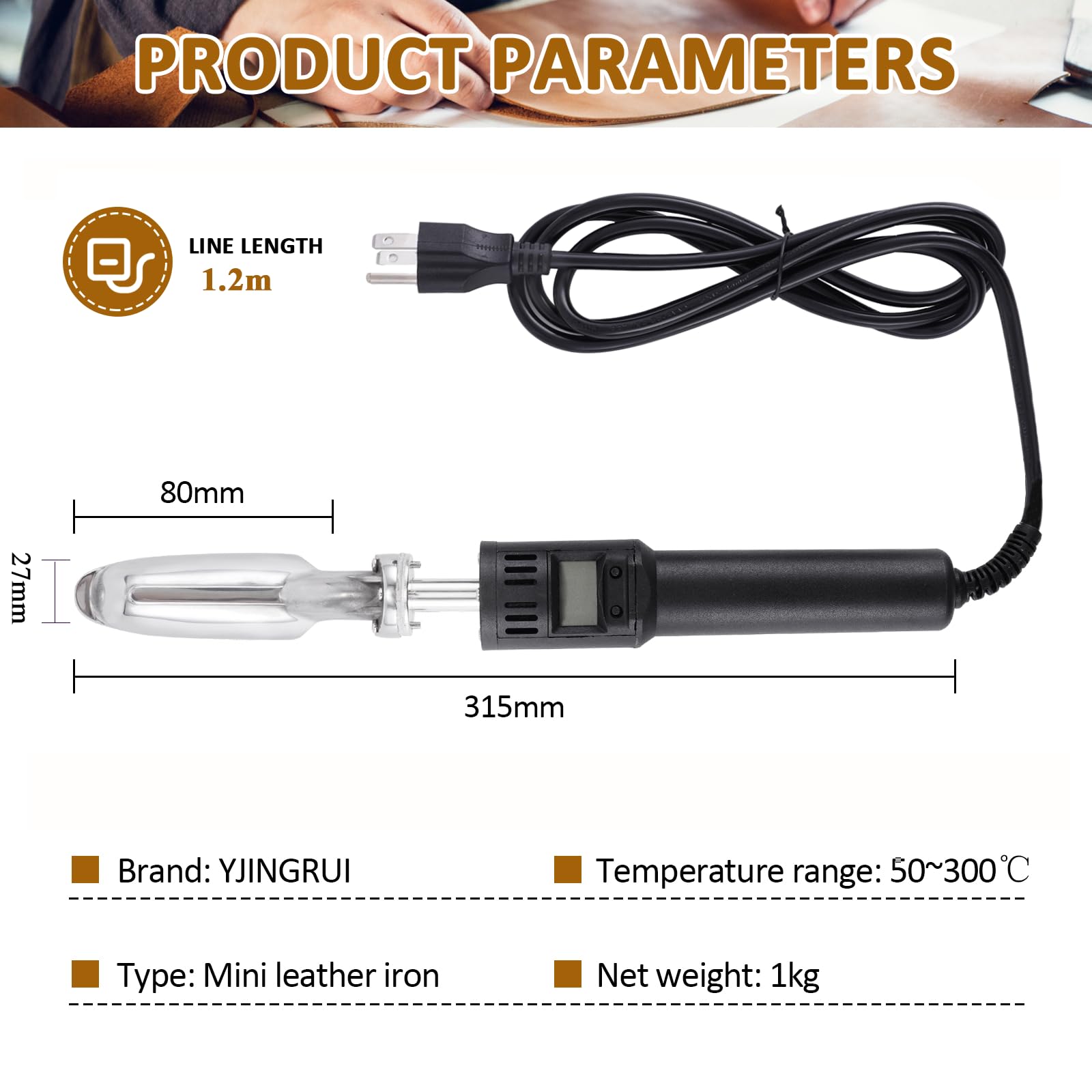 Mini Planchas YJINGRUI Alta Temperatura para Manualidades en Ropa y Zapatos de Piel