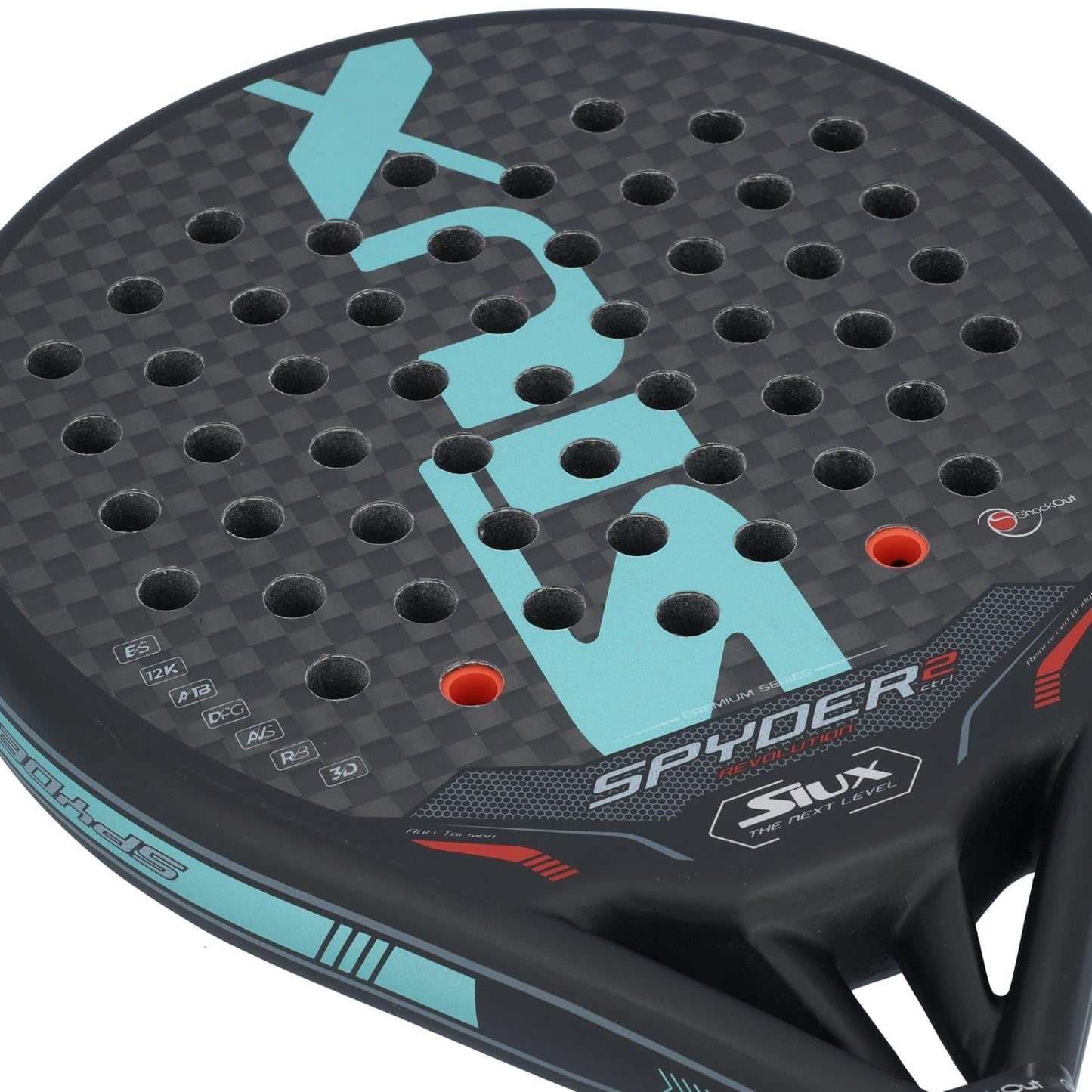 Pala de Pádel Siux Spyder Revolution Control 2 Blanca