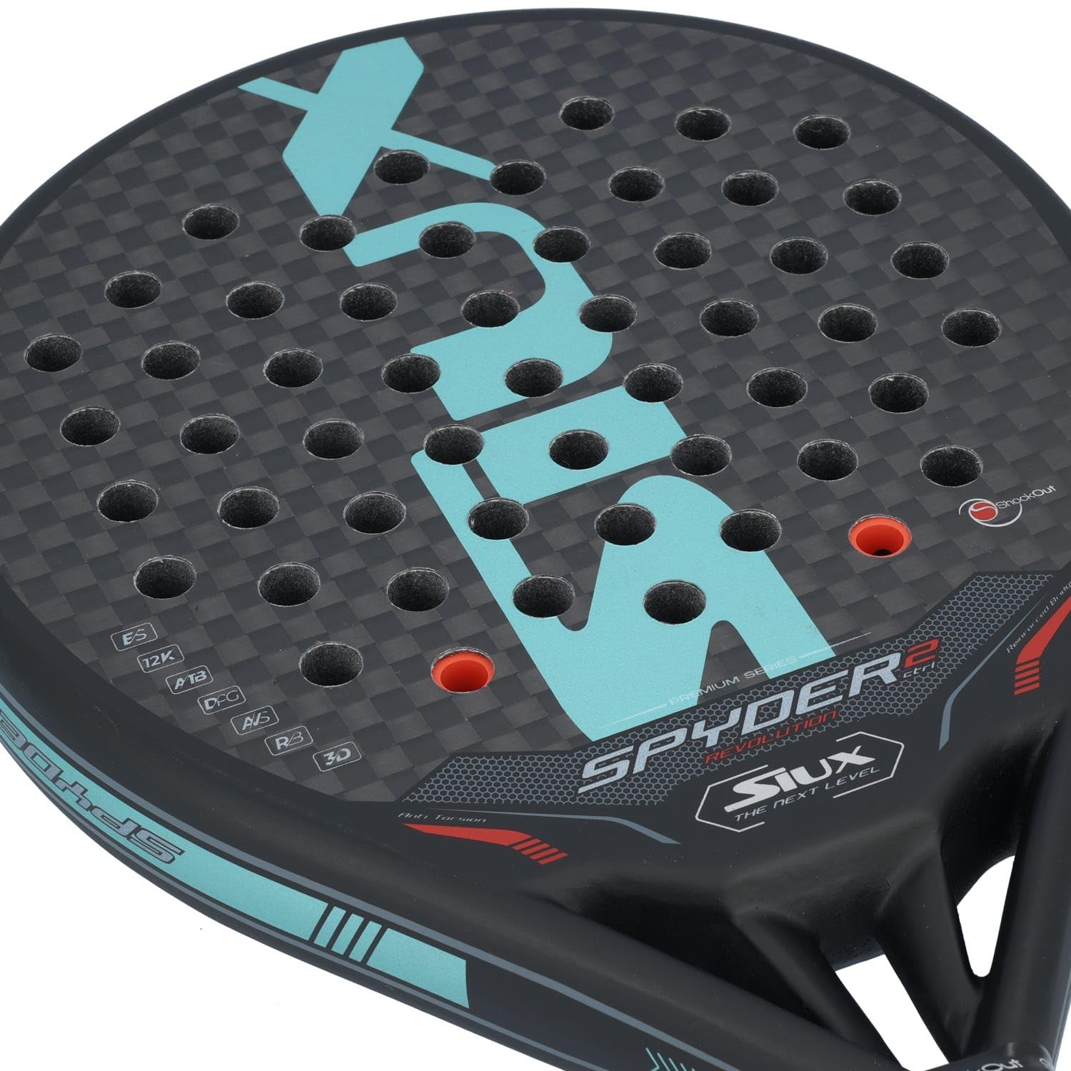 Pala de Pádel Siux Spyder Revolution Control 2 Blanca
