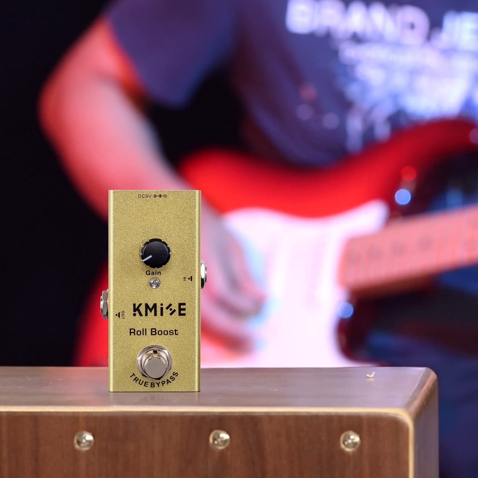 lotmusic Pedal de efectos de guitarra eléctrica Mini tipo único DC 9V True Bypass (Roll Boost)