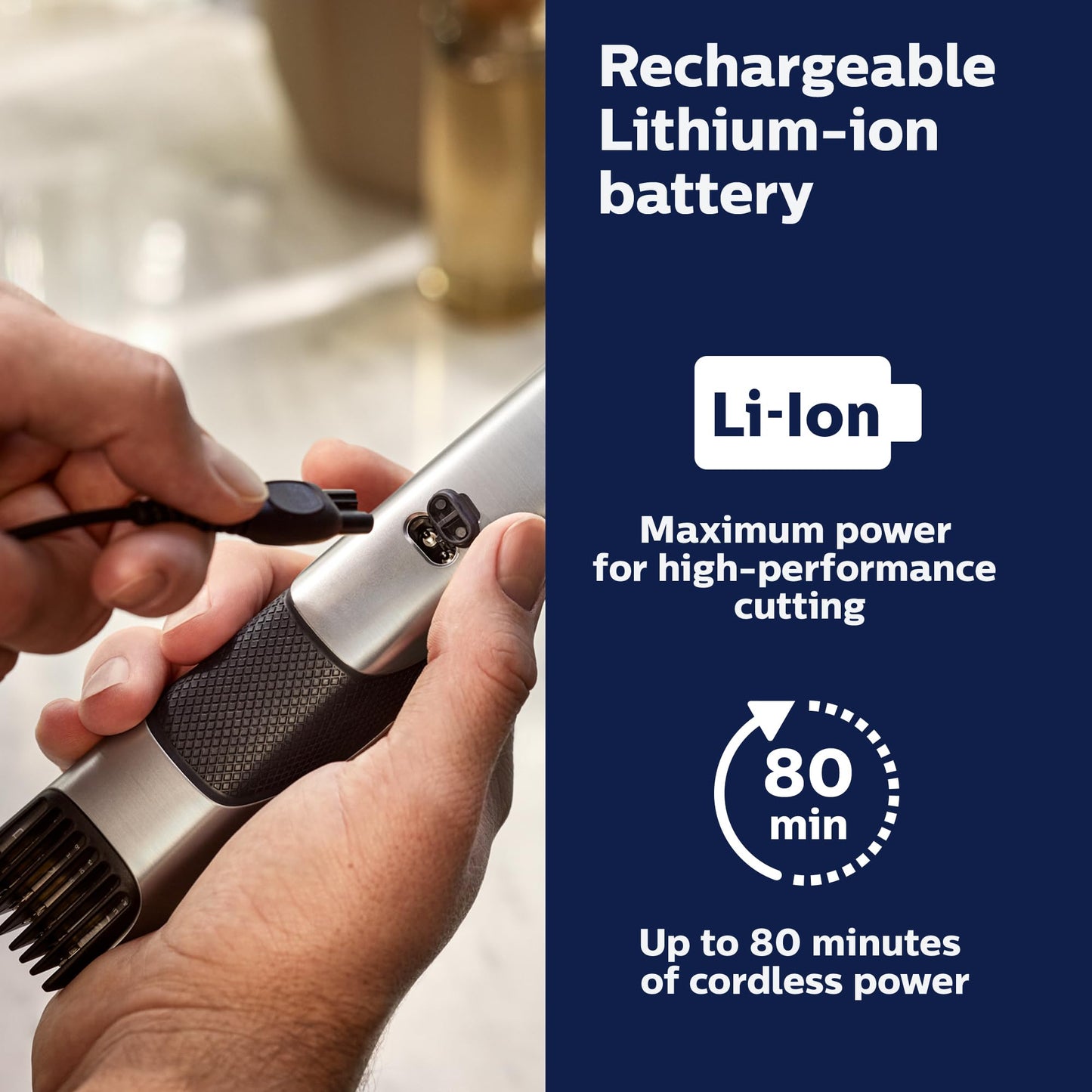 Philips Norelco BG7040/42 Bodygroom Series 7000 - Afeitadora de cuerpo a prueba de ducha con funda y cabezal de repuesto
