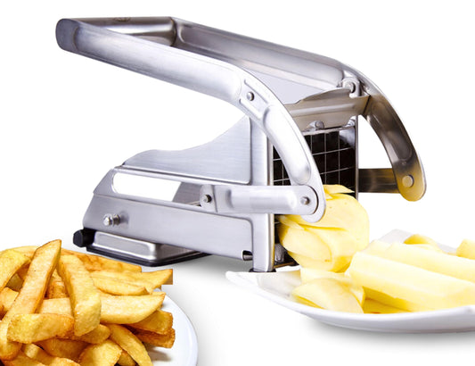 ICO Cortador de patatas fritas de acero inoxidable de 2 cuchillas