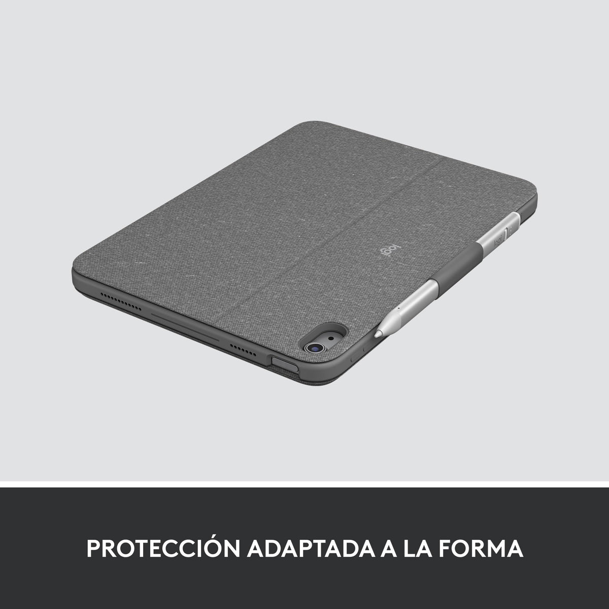 Funda con Teclado Extraíble Logitech Combo Touch Gris con Trackpad Preciso y Teclado Retroiluminado para iPad 10.° Generación
