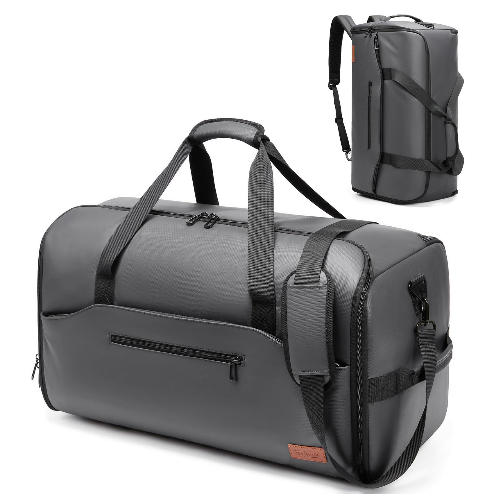 Bolsas de ropa para viajes, bolsas de traje para hombres, viajes, bolsa de ropa con compartimento para zapatos, bolsa de ropa convertible 2 en 1 impermeable con correa para el hombro,Moda y negocios