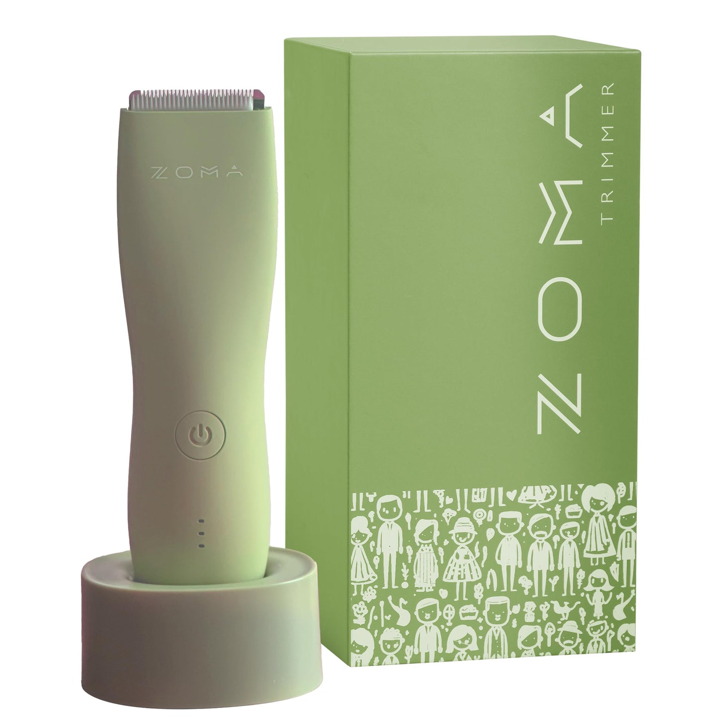 ZOMA | Rasuradoras para Hombre - Verde | Maquina para Cortar Cabello, Corporal y Zonas Íntimas | Rasuradora Electrica Hombre | Afeitadora electrica Hombre con Cuchillas de Cerámica Anti Corte