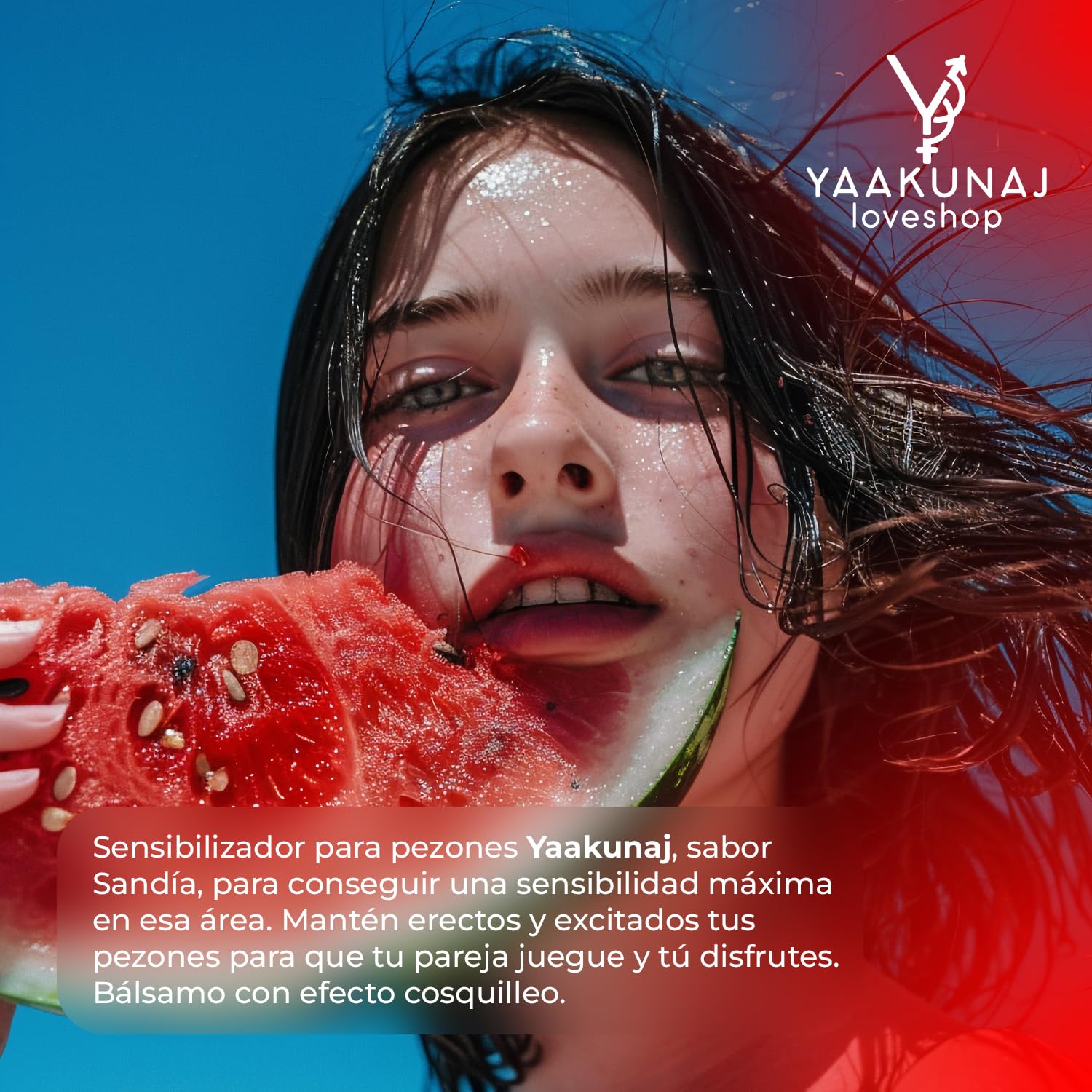 Lubricante Sensibilizante YAAKUNAJ LOVESHOP Sandía para Pezones 15ml