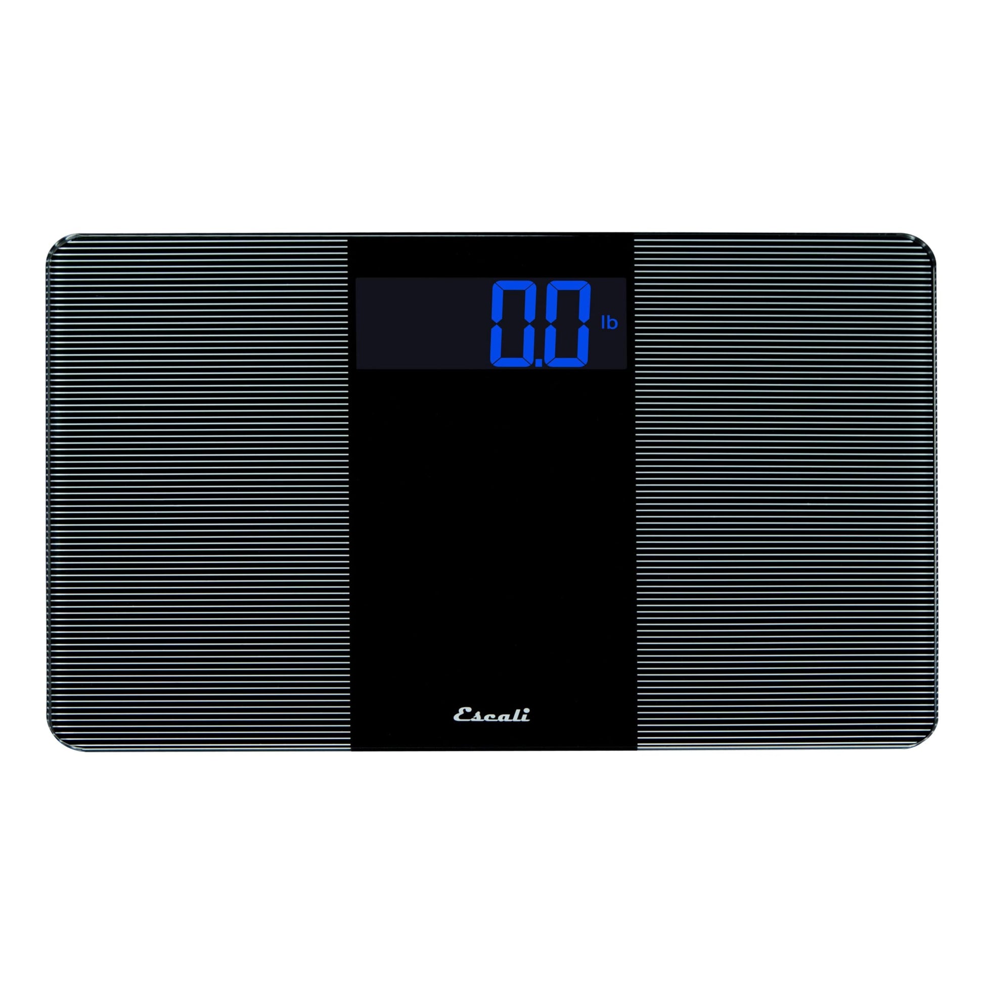 Escali Báscula digital extra ancha para baño para peso corporal con amplia plataforma para postura natural y estabilidad, alta capacidad de 400 libras, baterías incluidas