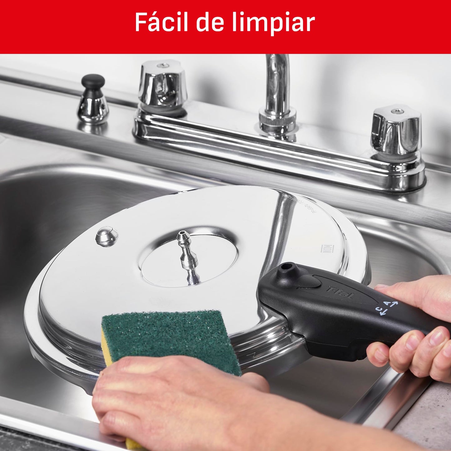 Olla Express T-fal Aluminio Seguro 4L Cocción Rápida