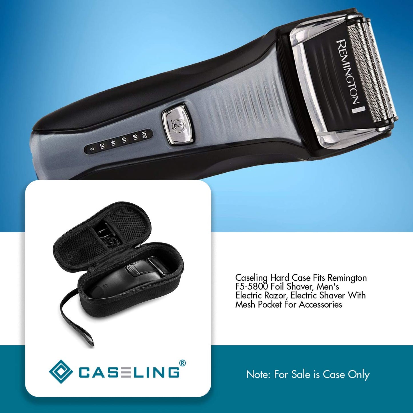Hard CASE For Remington F5-5800 Foil Shaver, Men's Electric Razor, Electric Shaver. By Caseling.