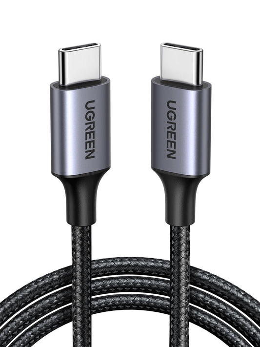 Cable USB C UGREEN 2M 60W PD Carga Rápida Compatible con iPhone 16 Pro Max, Galaxy S25, Macbook Pro 2024, iPad Pro 2024, Pixel 9