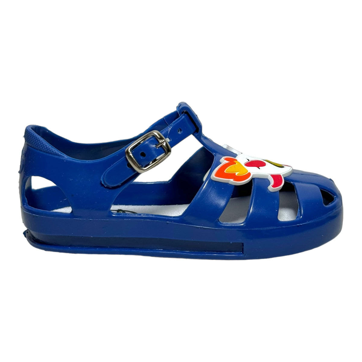 Bubble gummers Huarache Entrenador para IR al baño para Niño y Niña de Plástico Resistente con Adorno (Azul Rey, Sistema Tallas Calzado JP, Bebé, Medición, 17.0 cm)