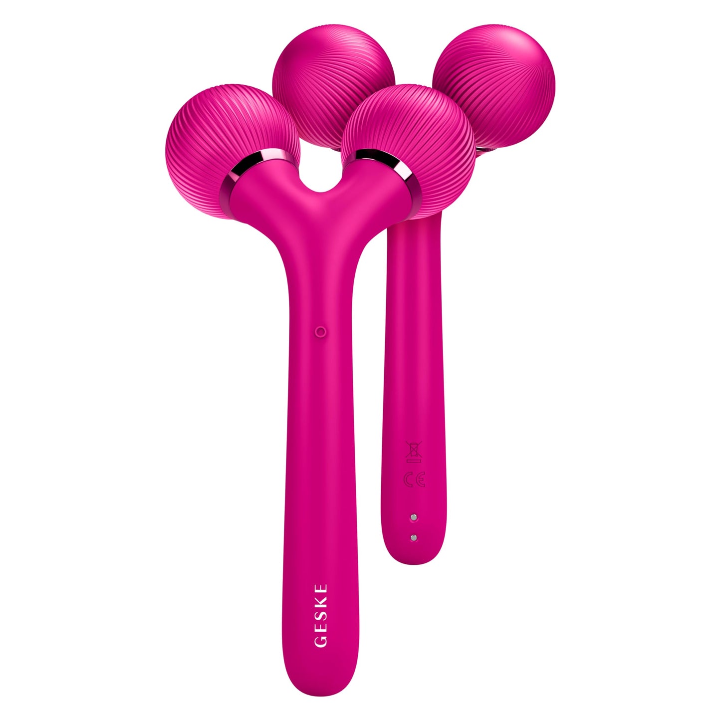 GESKE | Rodillo facial y corporal sónico SmartAppGuided™ | 4 en 1 | rodillo derma | Dispositivo para rostro y cuerpo | rodillo derma | Rodillo facial profesional | Reafirma y define cuerpo y rostro